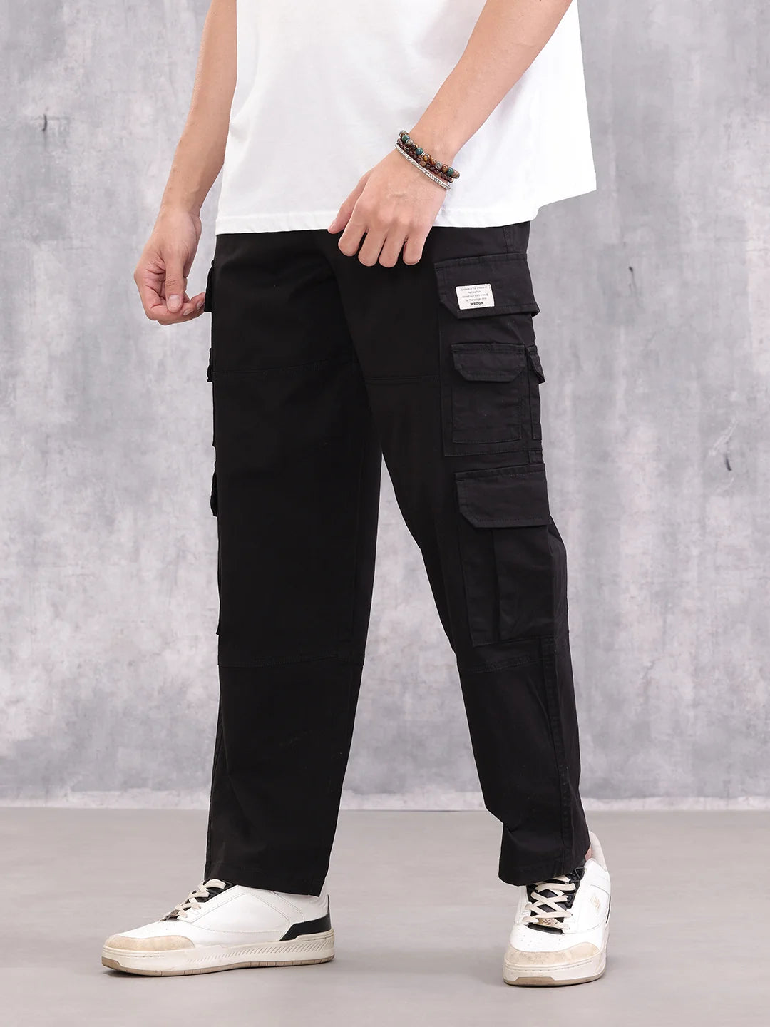 Loose Fit Cargo | Black