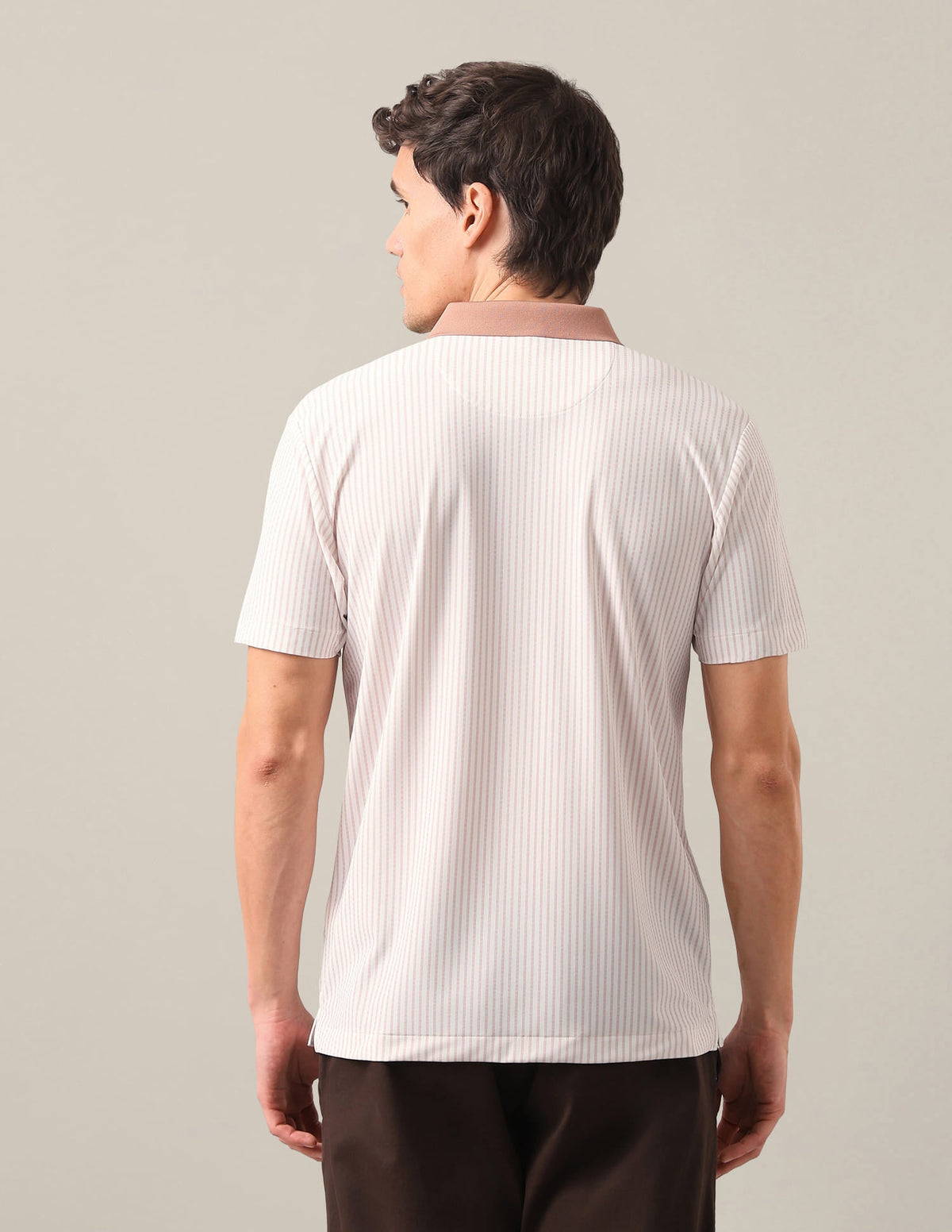 Vertical Striped Slim Fit Polo Shirt USP0