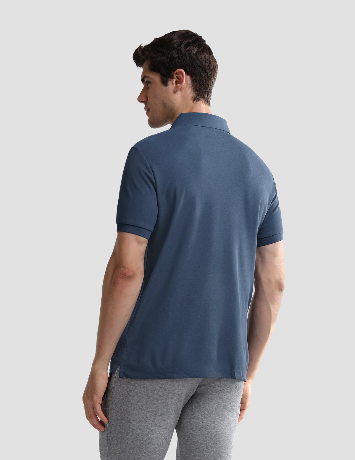Solid Slim Fit Active Polo Shirt USP0