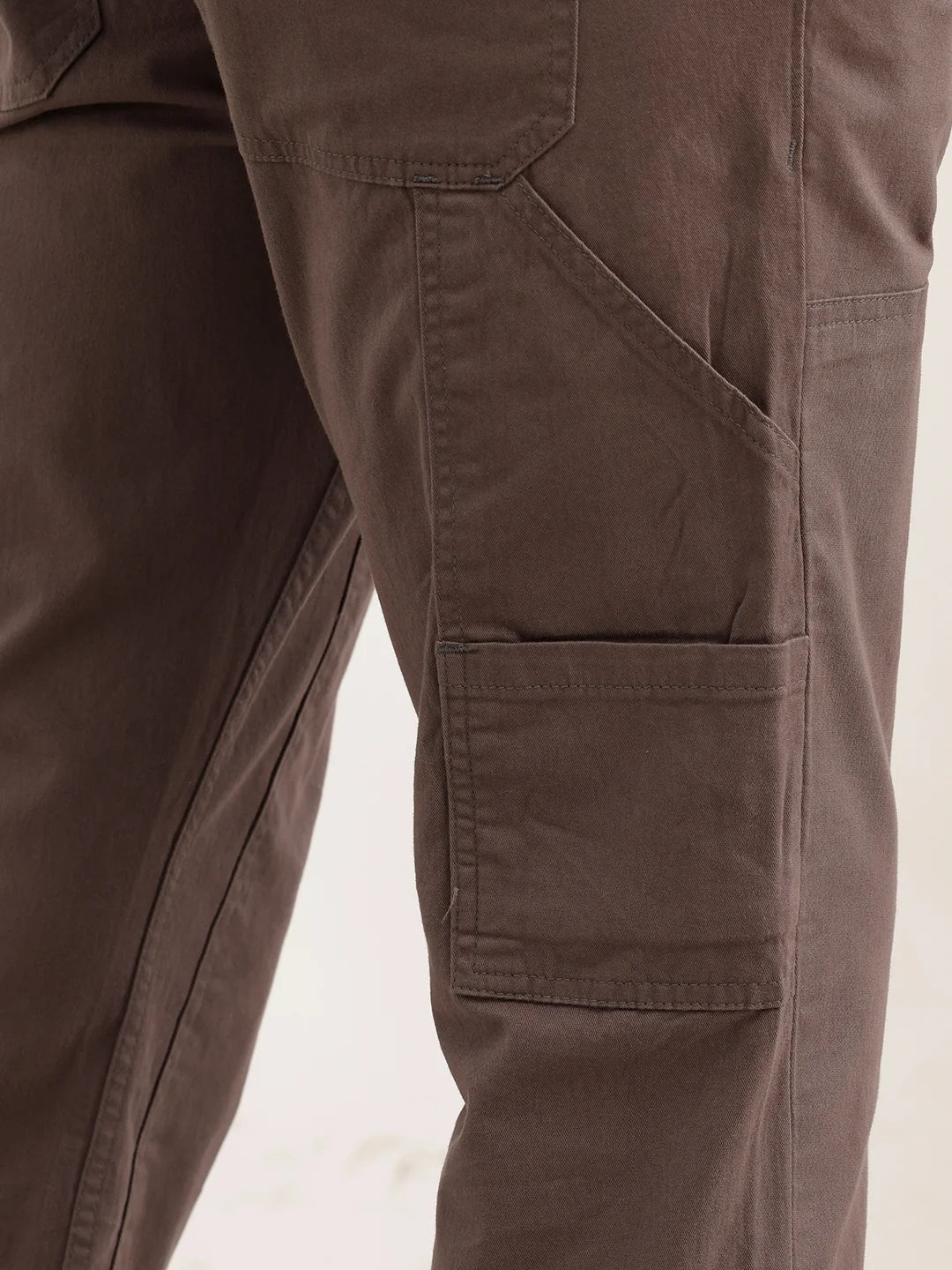 Solid Straight Fit Carpenter Trouser | Grey
