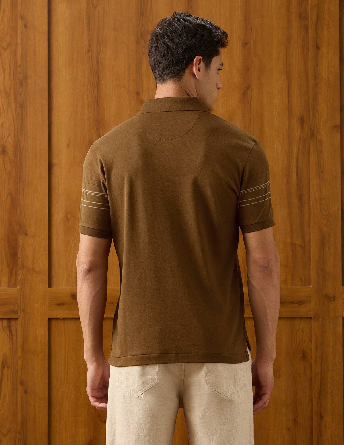 Vertical Striped Slim Fit Polo Shirt USP0