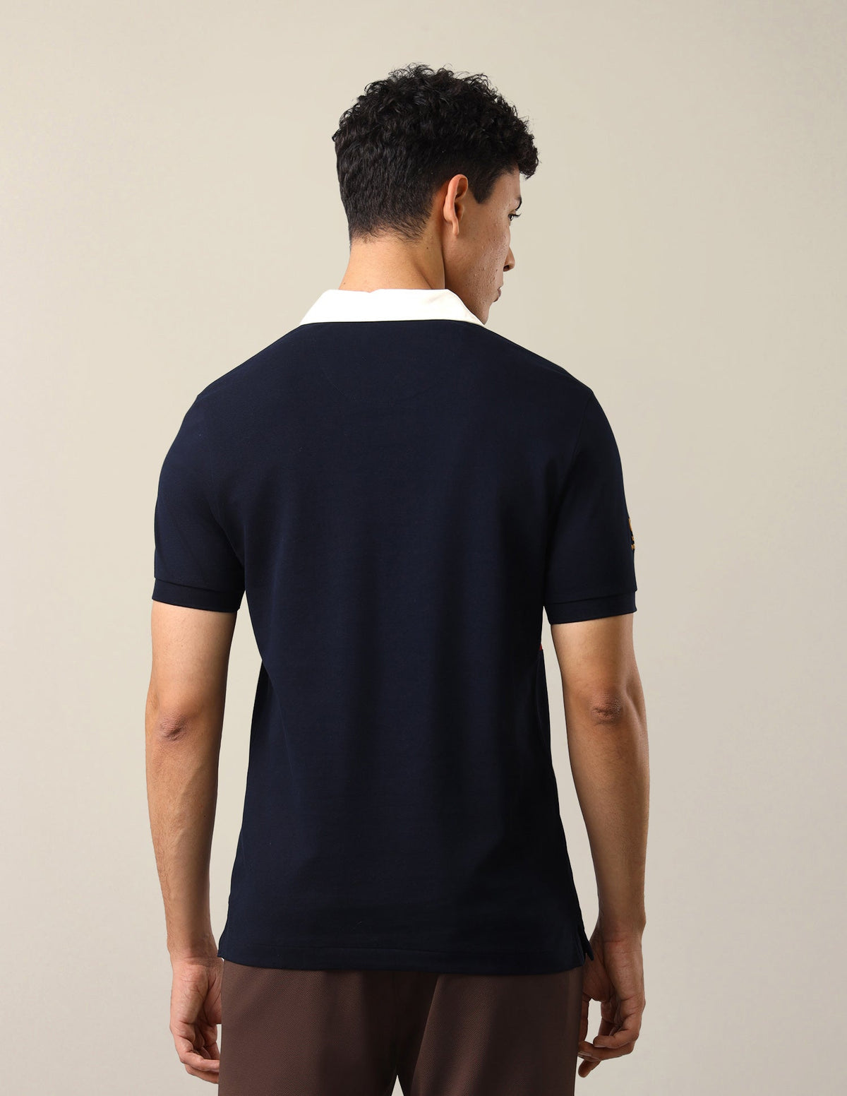 Brand Embroidered Slim Fit Polo Shirt USP0