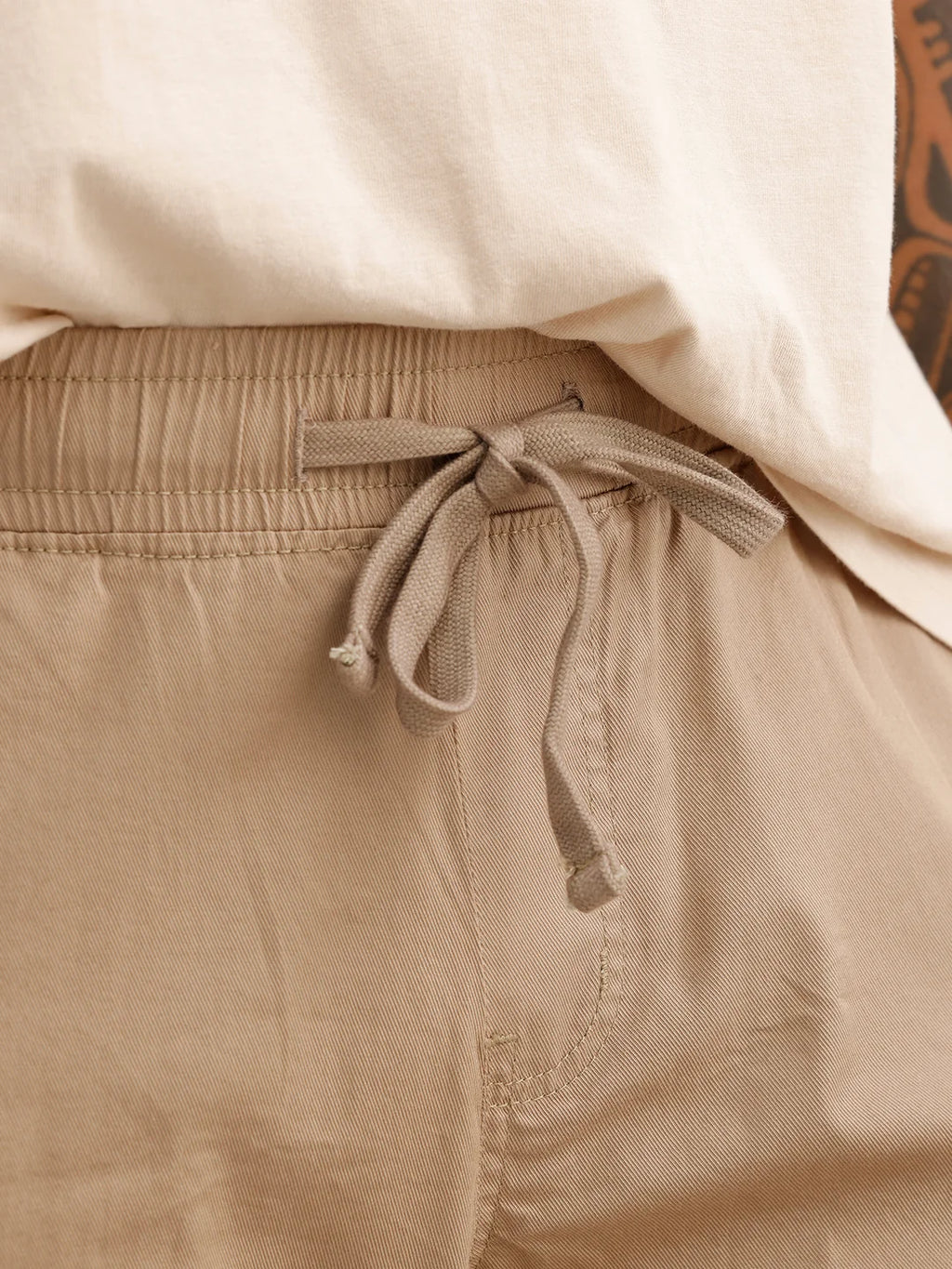 Solid Straight Fit Cargo Trouser | Khaki