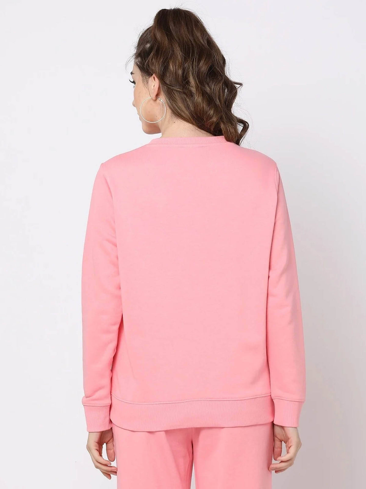 Womens Round Neck Logo Red Sweatshirt | HD56 - view 8