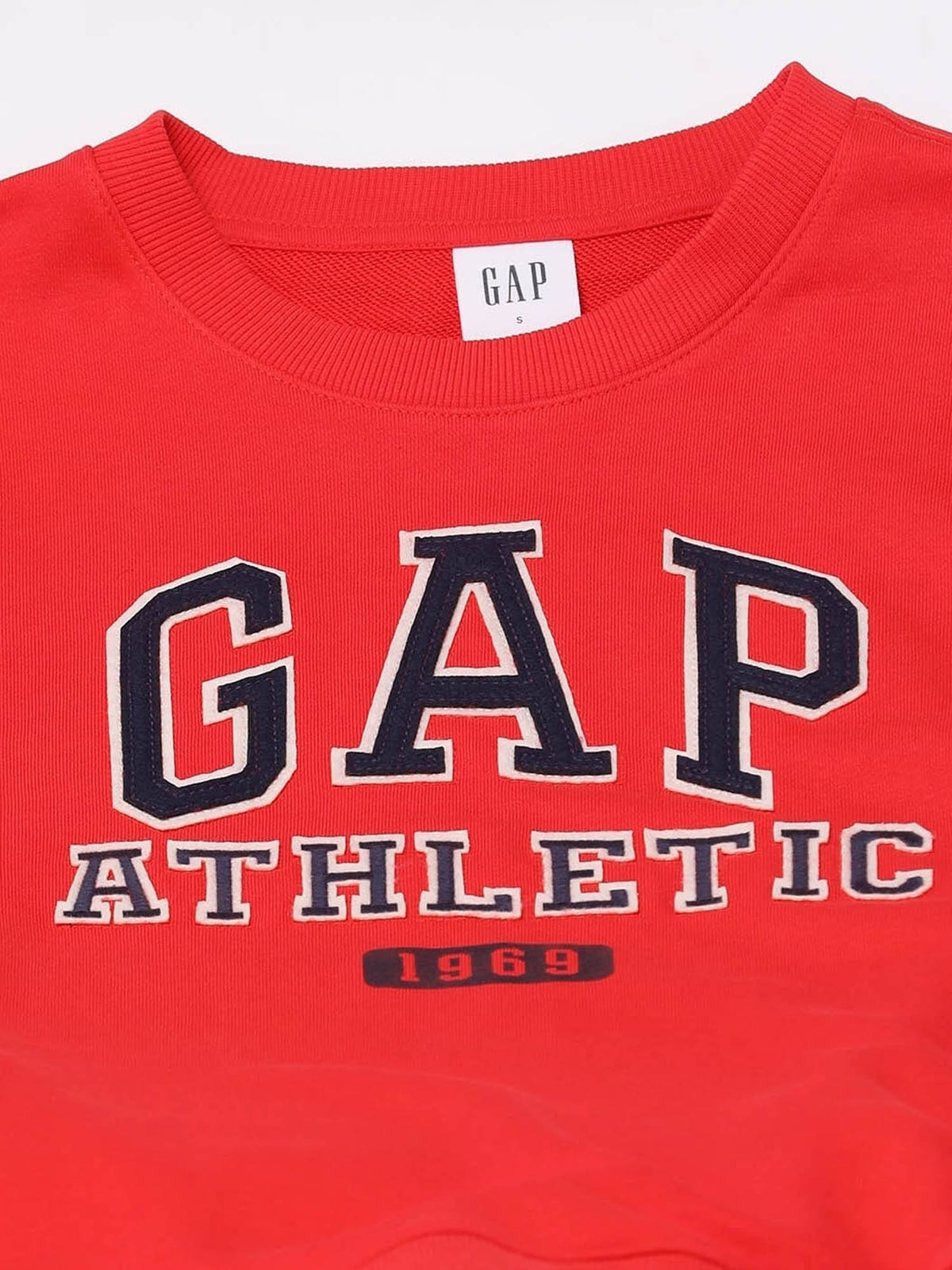 Womens Round Neck Logo Red Sweatshirt | HD56 - view 4