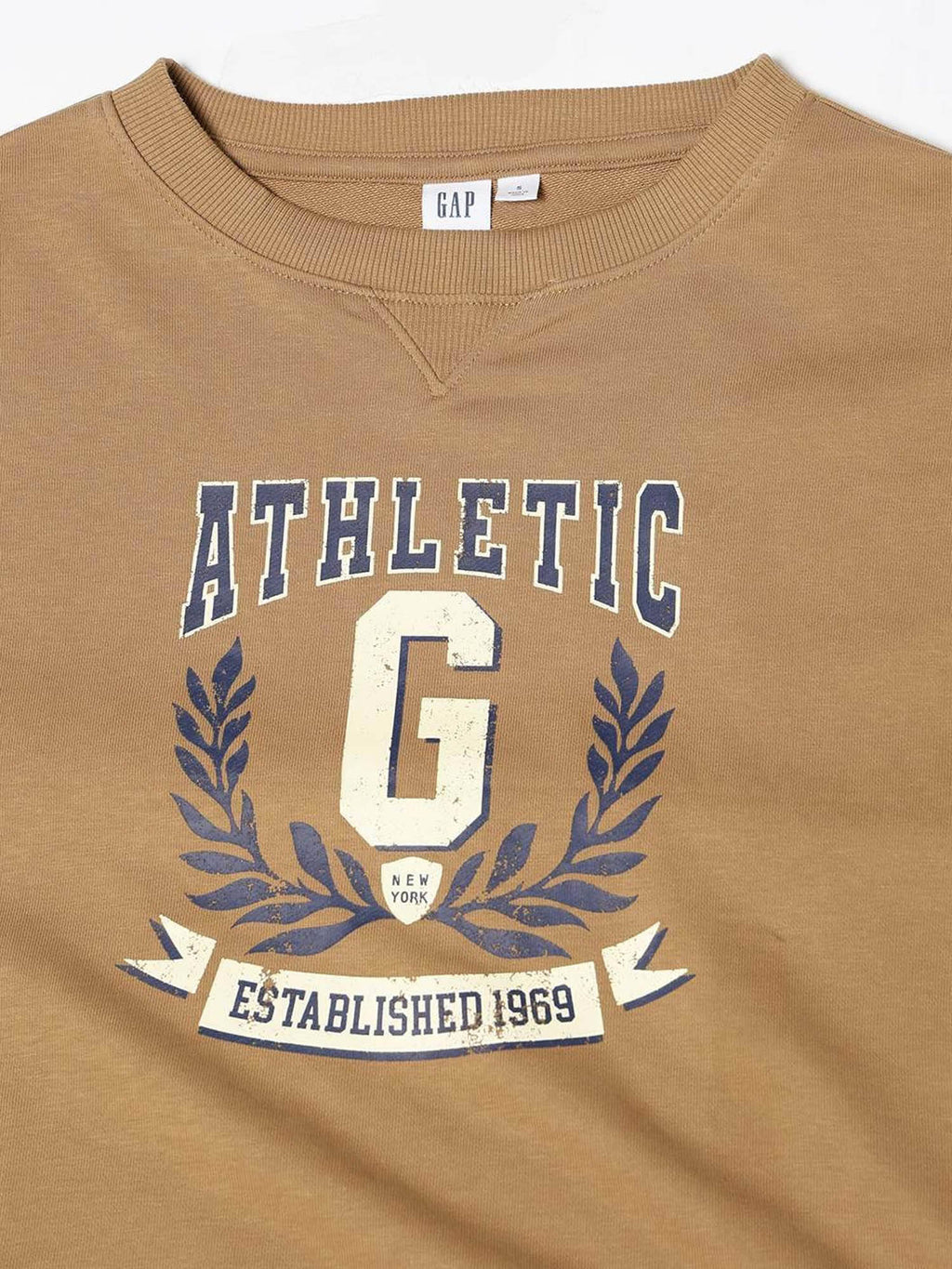 Womens Logo Round Neck Brown Sweatshirt | HD56 - view 4