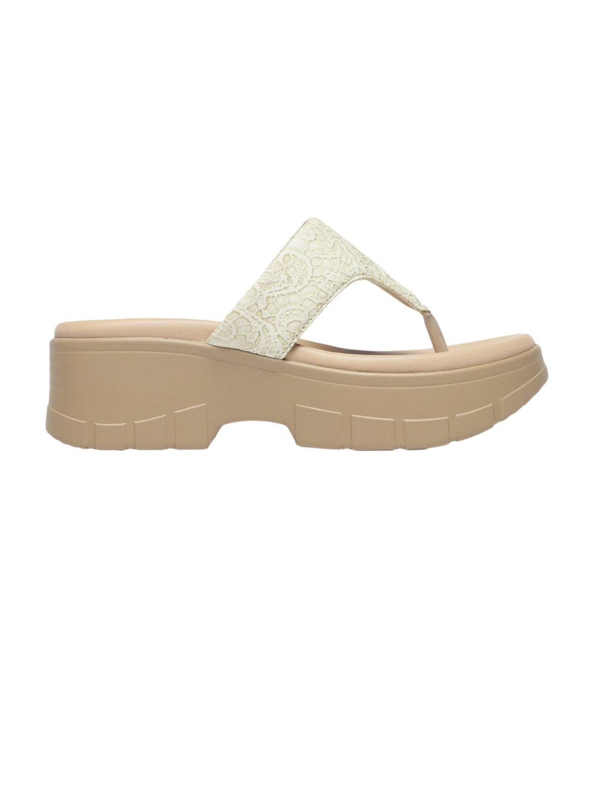Vulan Ivory & Cream Platform Sandals | SD89 - view 2