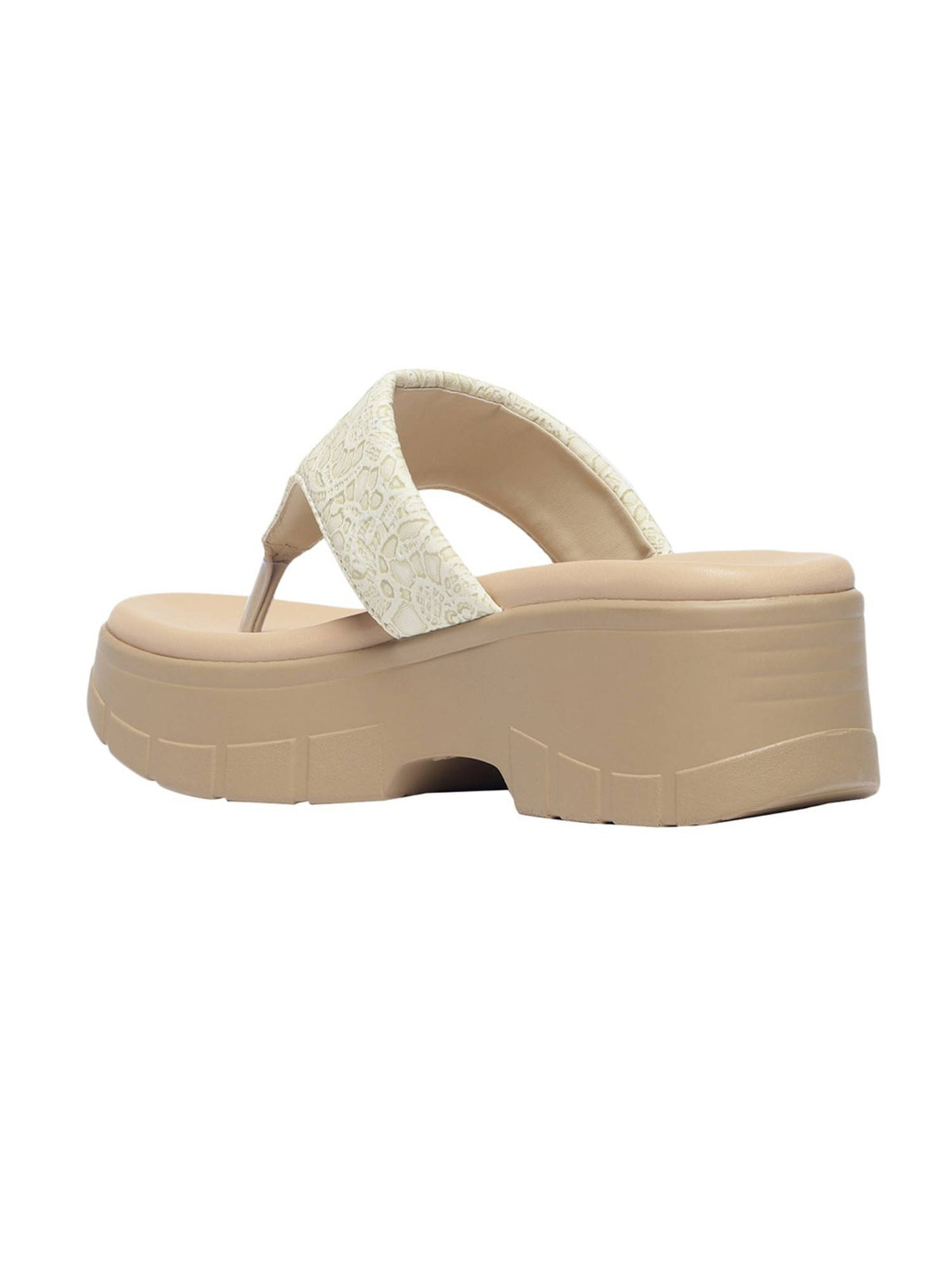 Vulan Ivory & Cream Platform Sandals | SD89 - view 3