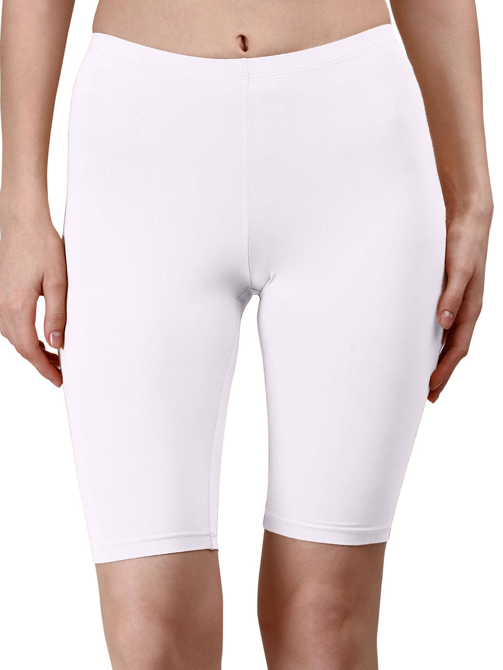 Mid Rise Soft Polyamide Spandex Knee Length Cycling Shorts - view 1