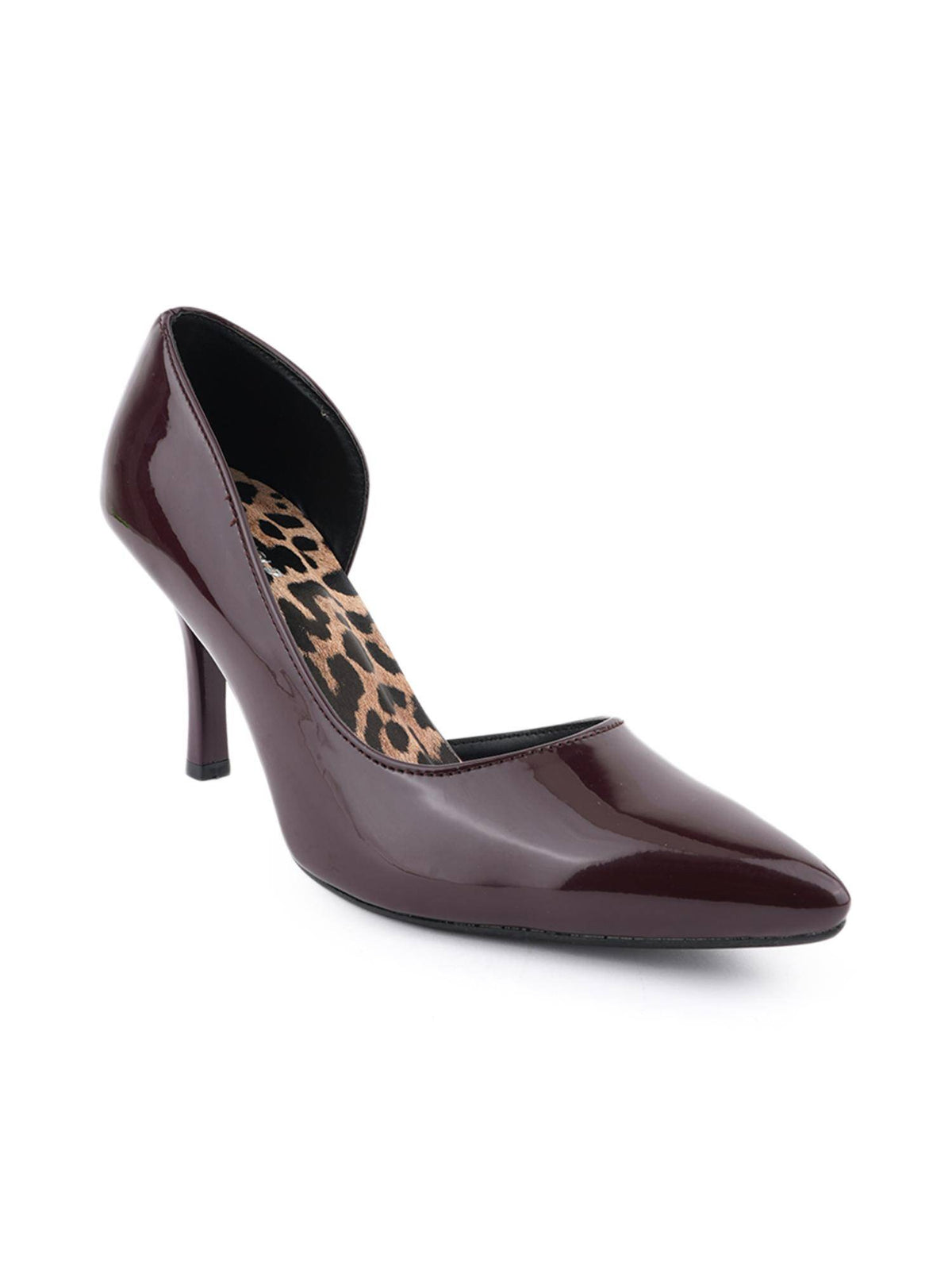 Maroon Pointed Toe Stilettos Heels For Women | H78 - view 4