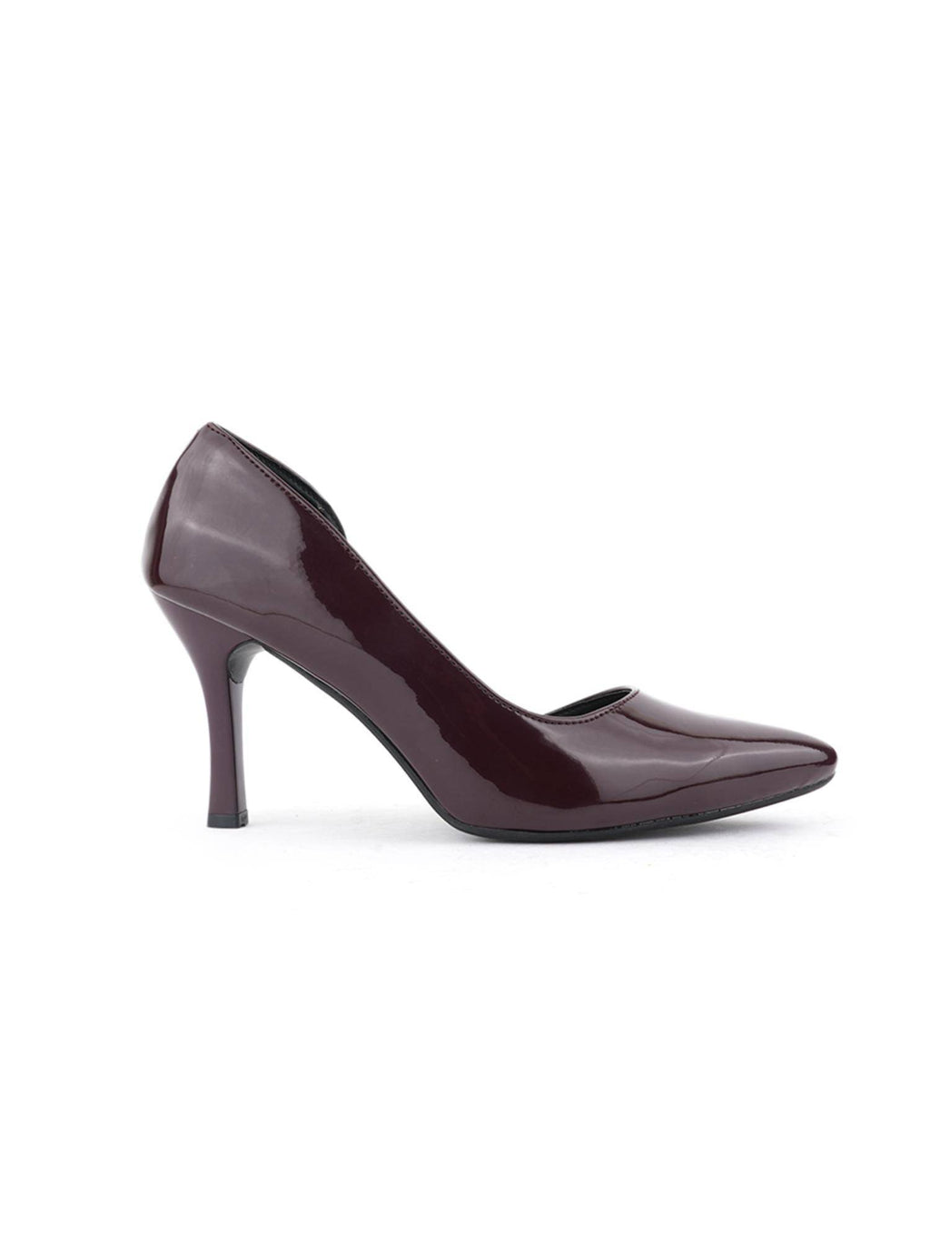 Maroon Pointed Toe Stilettos Heels For Women | H78 - view 5
