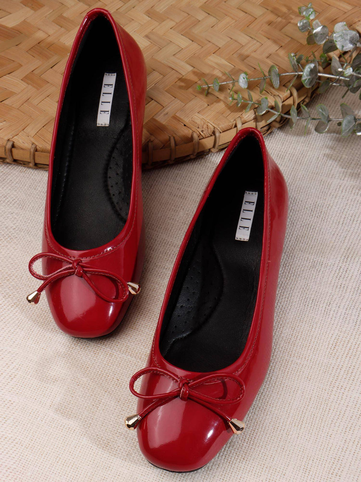 Women Red Classic Ballerina | F61 - view 3