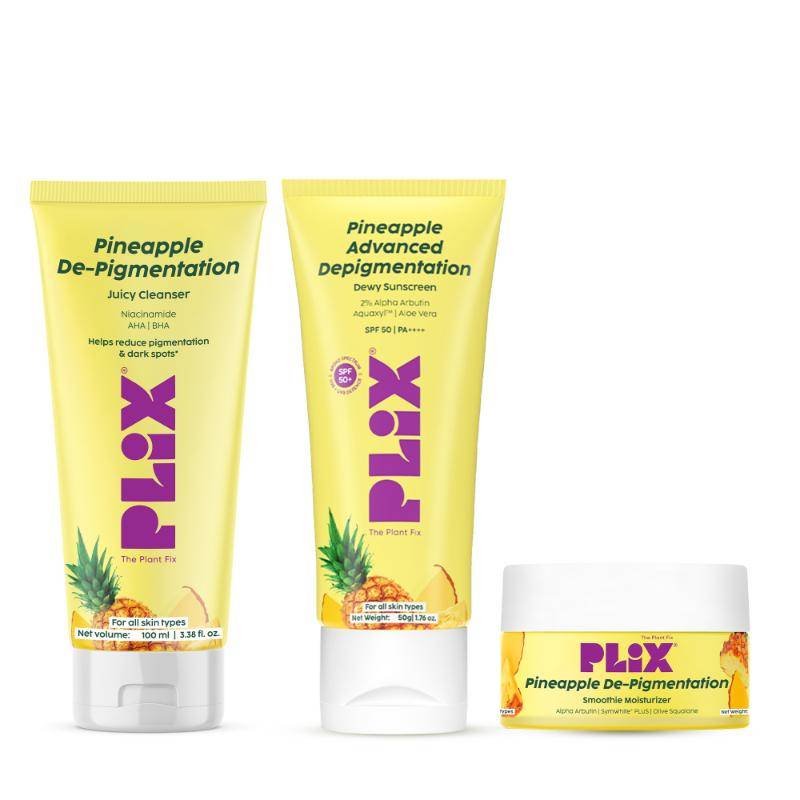 Pineapple De-Pigmentation Routine, Juicy Cleanser, Dewy Serum & Sunscreen SPF 50 PA++++ | PL1 - view 1
