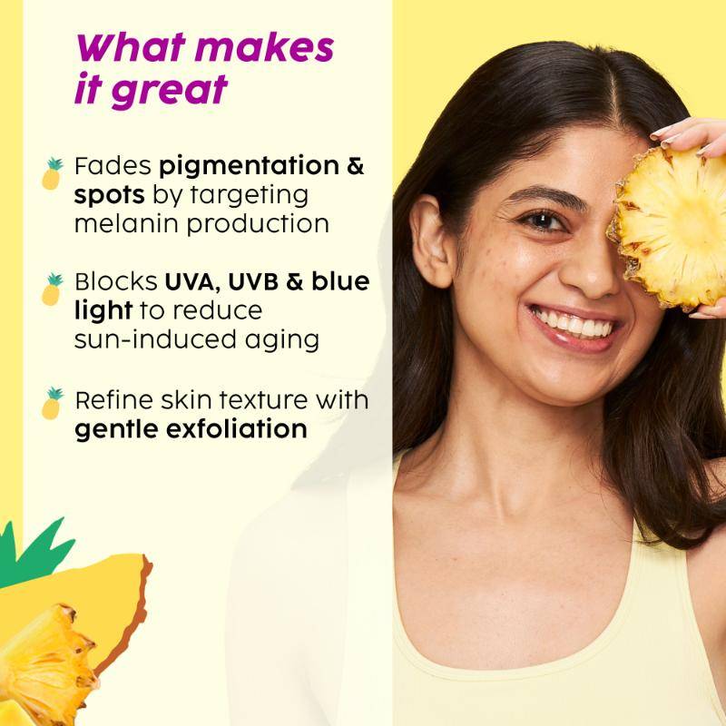 Pineapple De-Pigmentation Routine, Juicy Cleanser, Dewy Serum & Sunscreen SPF 50 PA++++ | PL1 - view 5