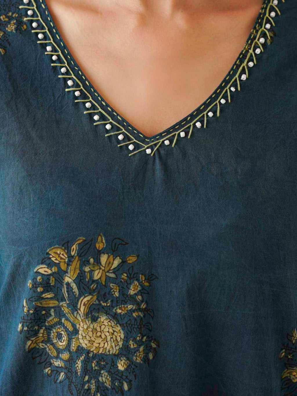 Women's Printed Cotton A-Line Kurta | FY93 - view 4