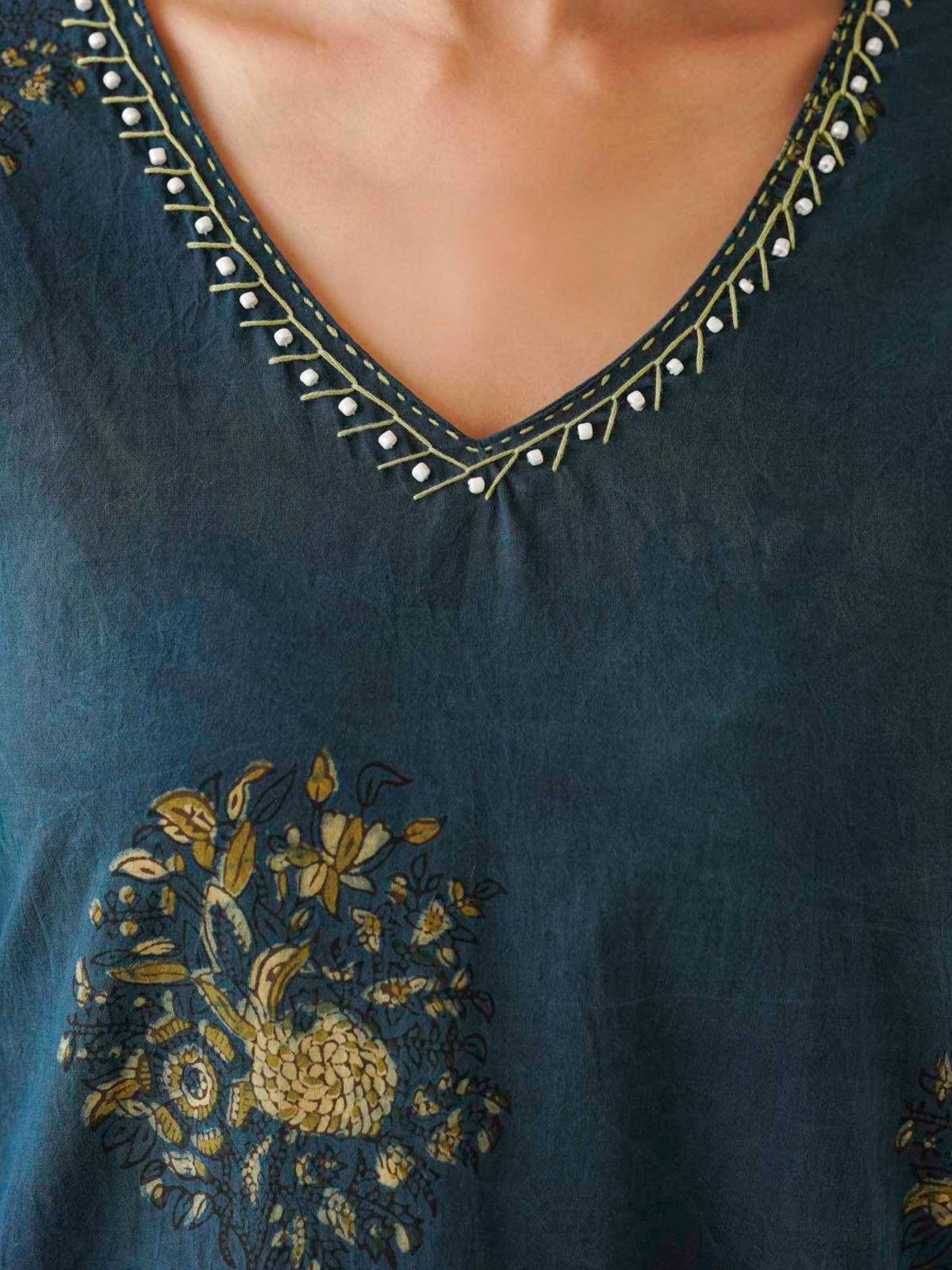 Women's Printed Cotton A-Line Kurta | FY93 - view 4