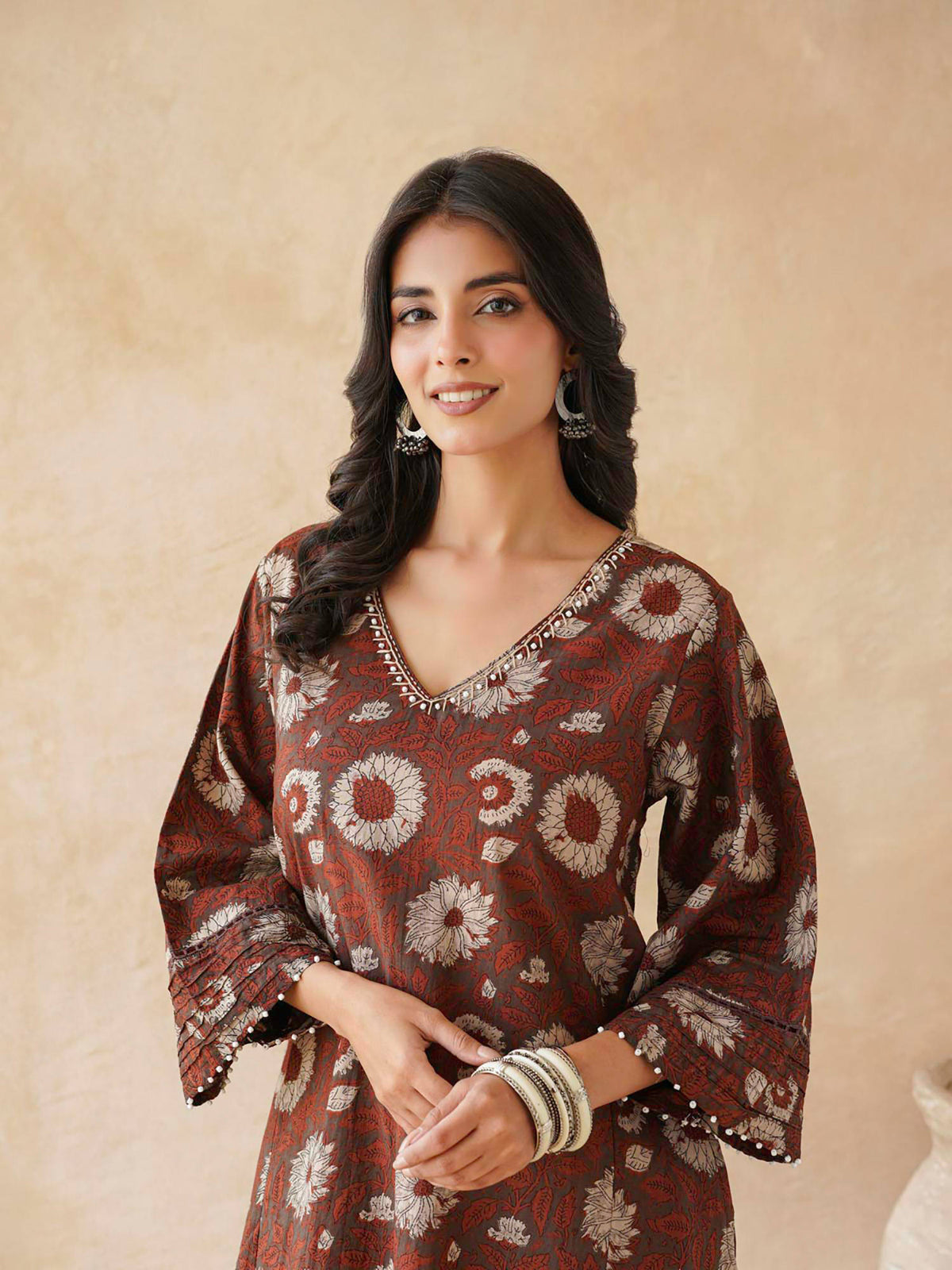 Women's Cotton Printed A-Line Kurta | KDG - view 2
