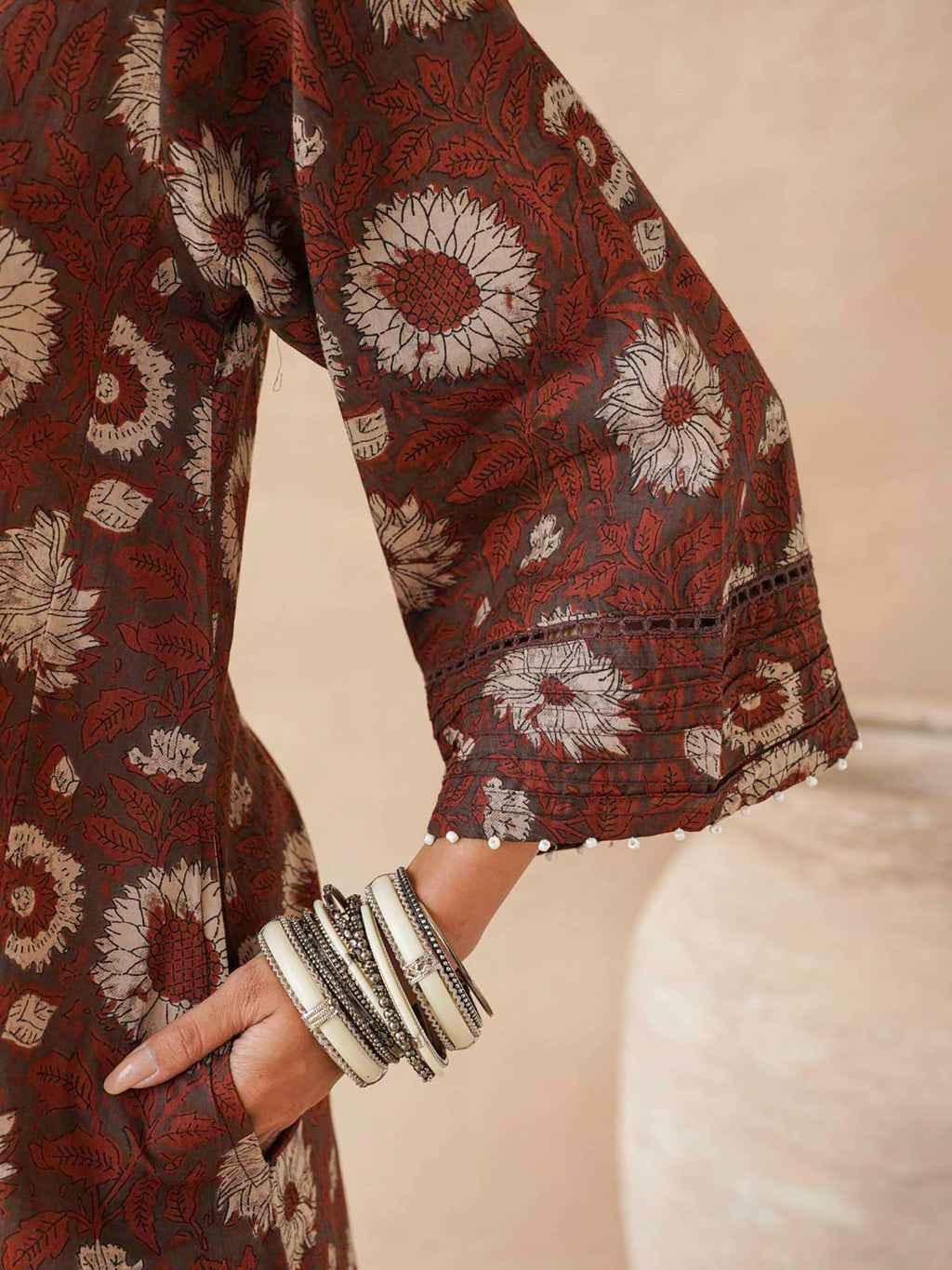 Women's Cotton Printed A-Line Kurta | U3S - view 3