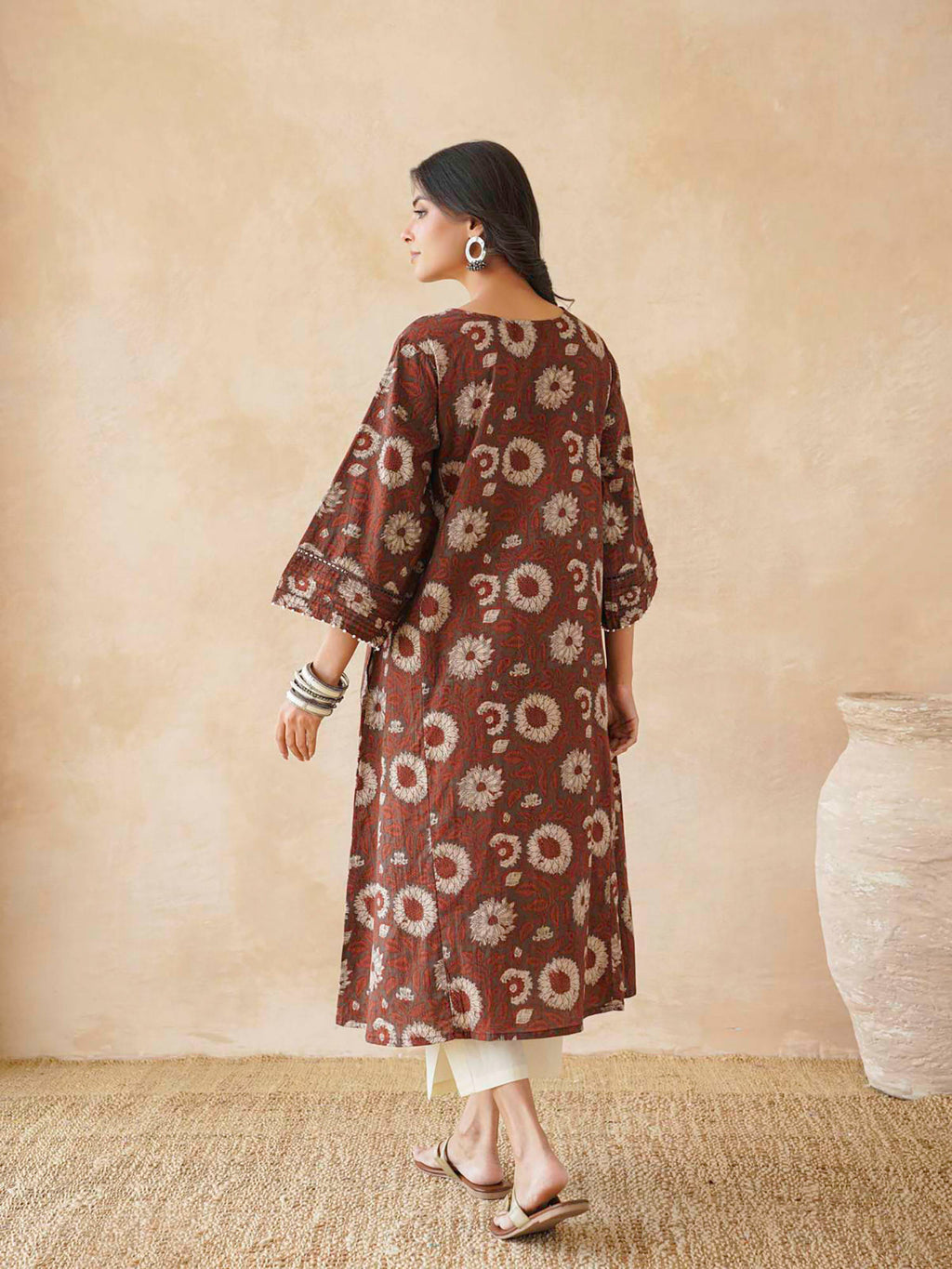 Women's Cotton Printed A-Line Kurta | FY93 - view 5