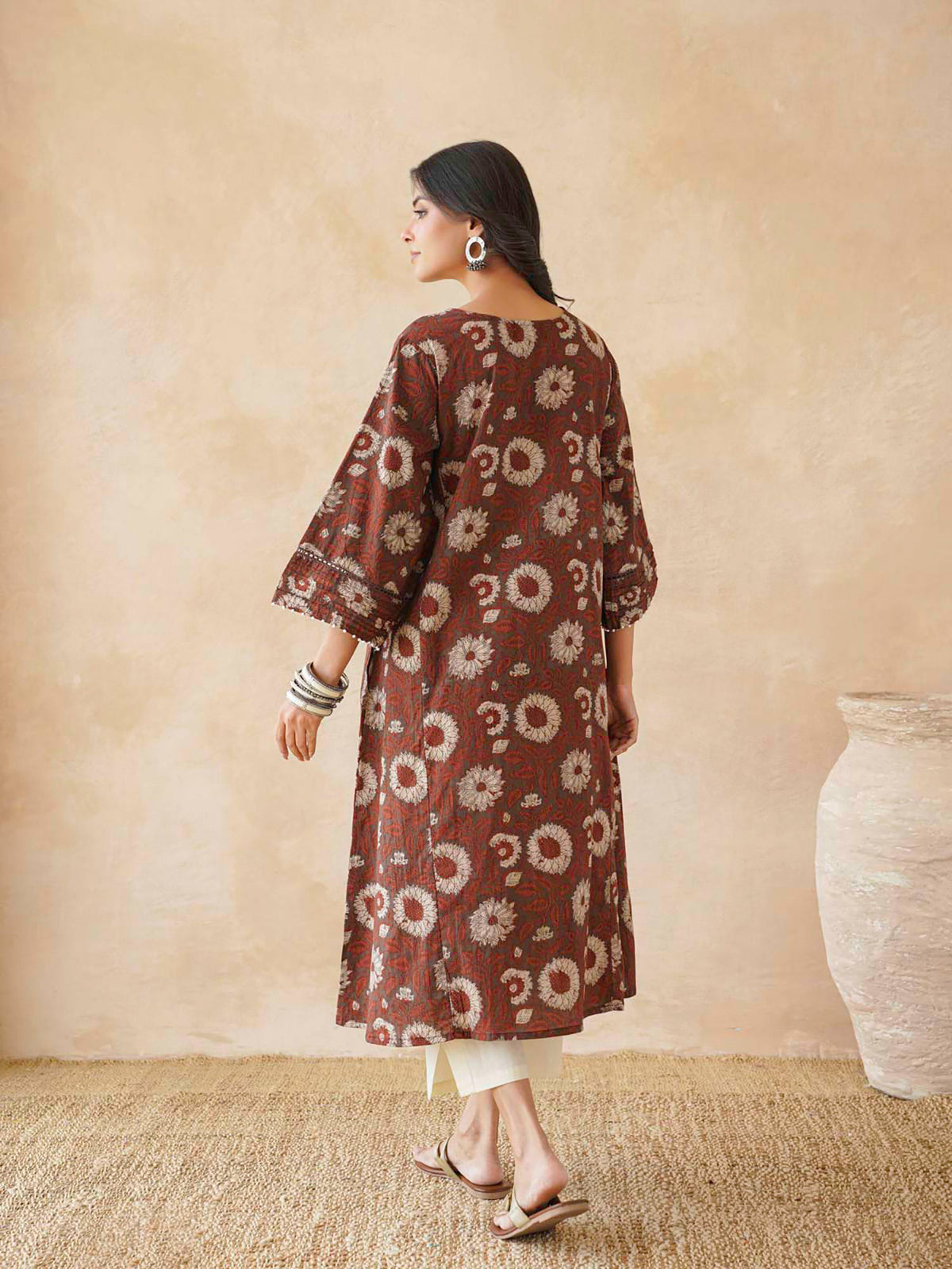 Women's Cotton Printed A-Line Kurta | FY93 - view 5