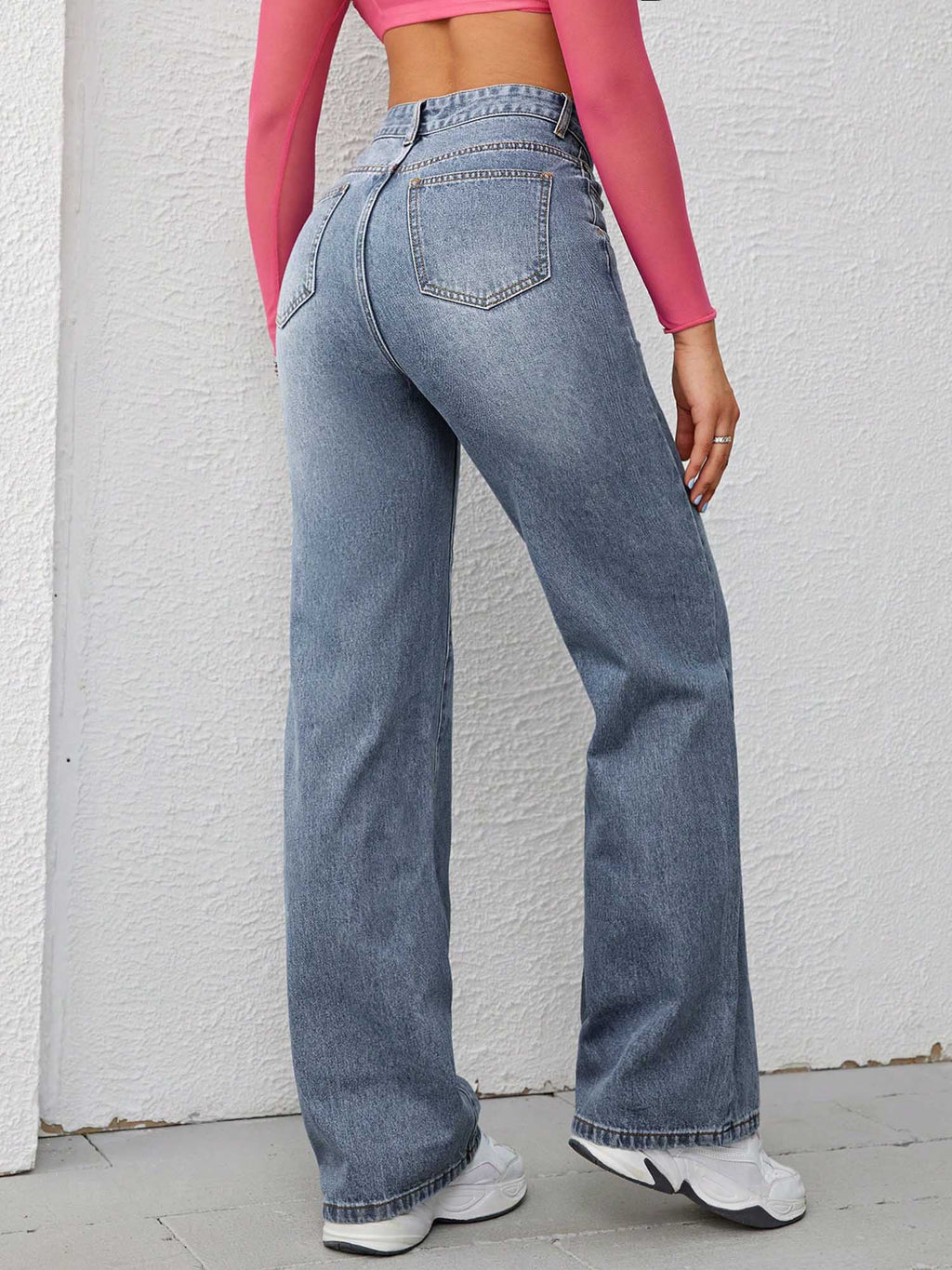 Not Your Daddy's Straight Leg Jeans-Light Blue | ST23 - view 2