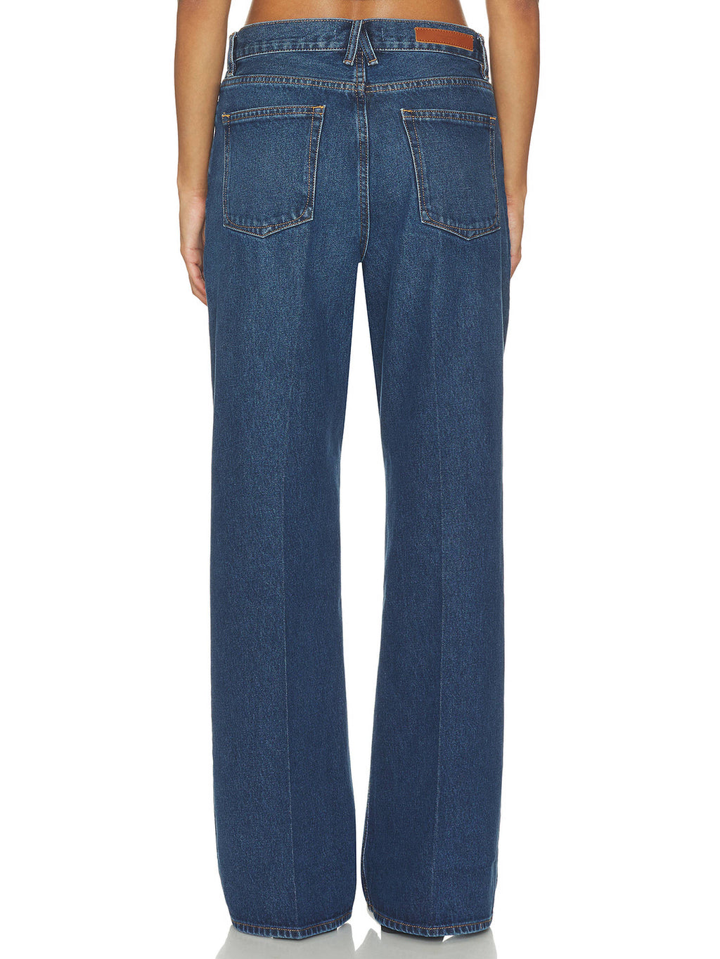 Vintage Women's Low Slung Baggy Wide Jeans Blue | BG78 - view 2