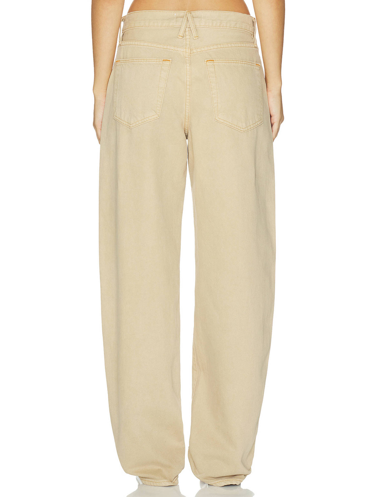 Ella Women's Mid-Waist Barrel-Leg Jeans Mojave Dust | RF89 - view 2