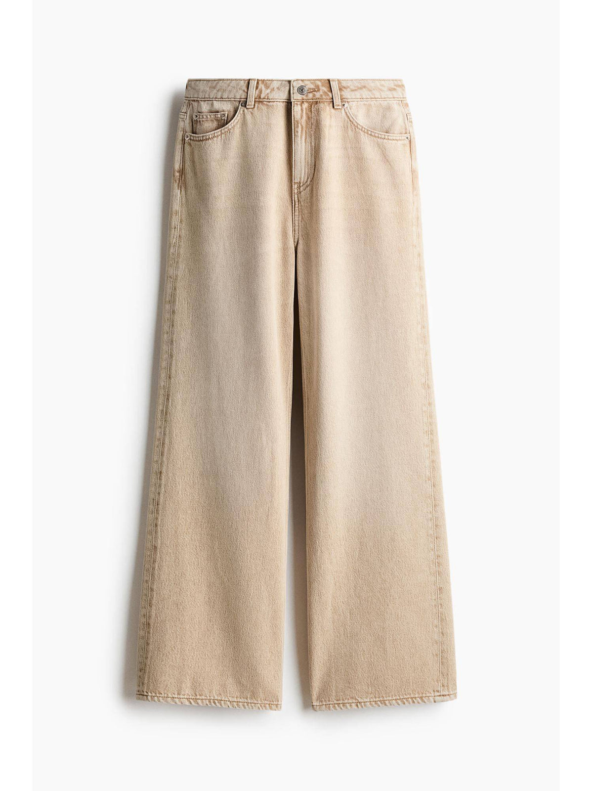 Women Beige Baggy Regular Waist Jeans | BG78 - view 5