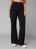 Womens Black Bootcut High Rise Clean Look Regular Jeans | BT10 - view 1