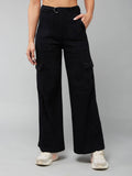 Women's Blue Solid Regular Fit Jeans | ST23 - view 13