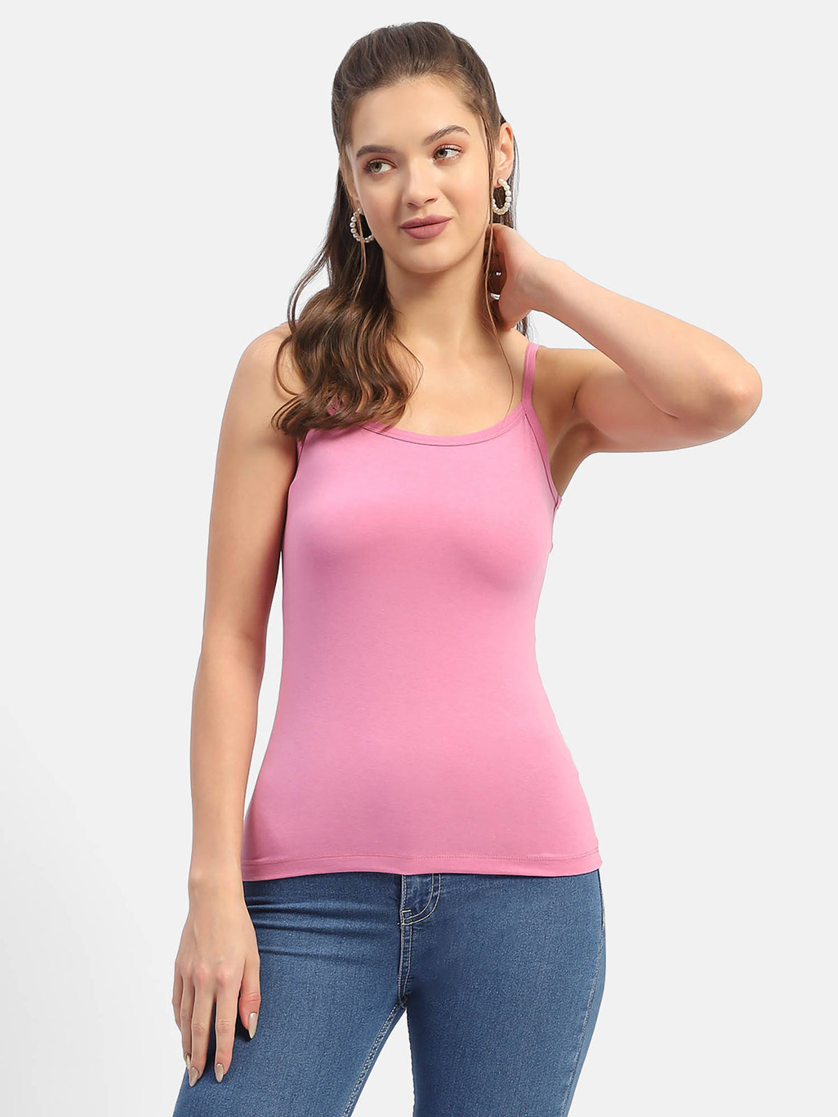 Lime Green Ribbed Camisoles | TT98 - view 6