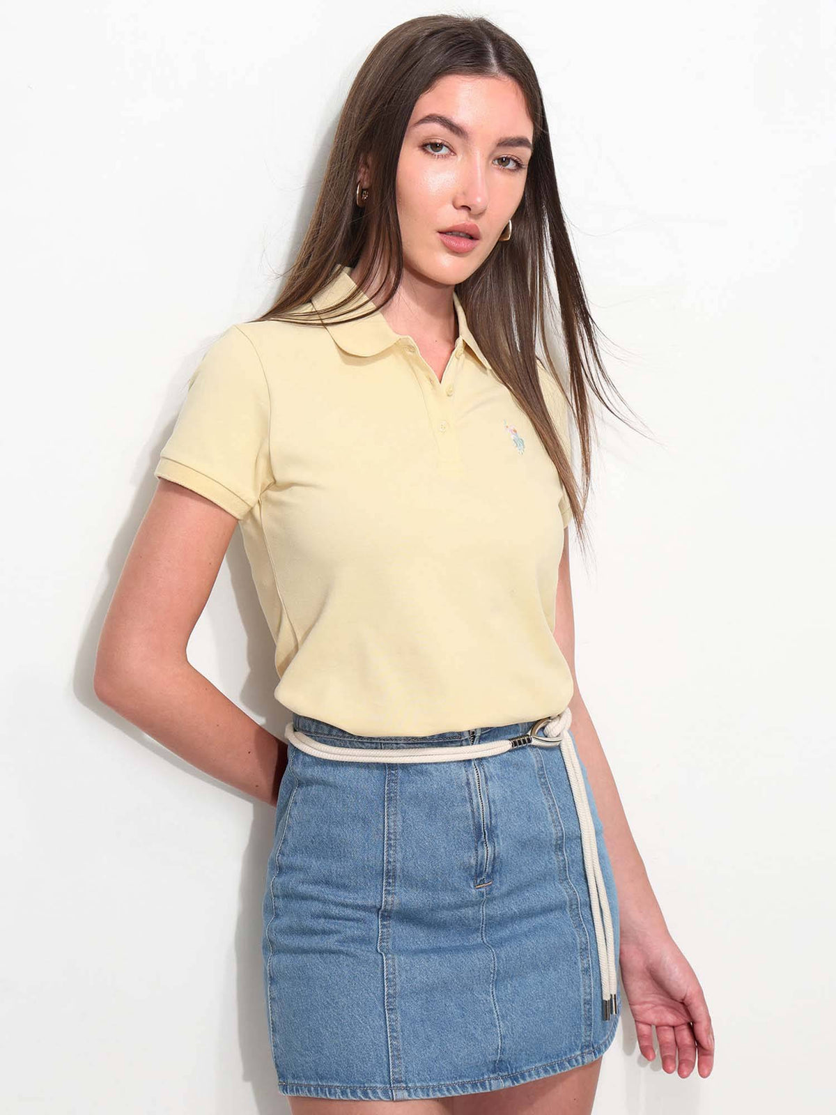 Orange Solid Regular Fit Polo T-Shirt | U89 - view 50