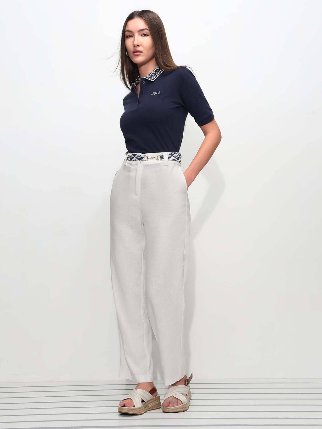 Regular Fit Scalloped Edge Polo T-Shirt | PW43 - view 25
