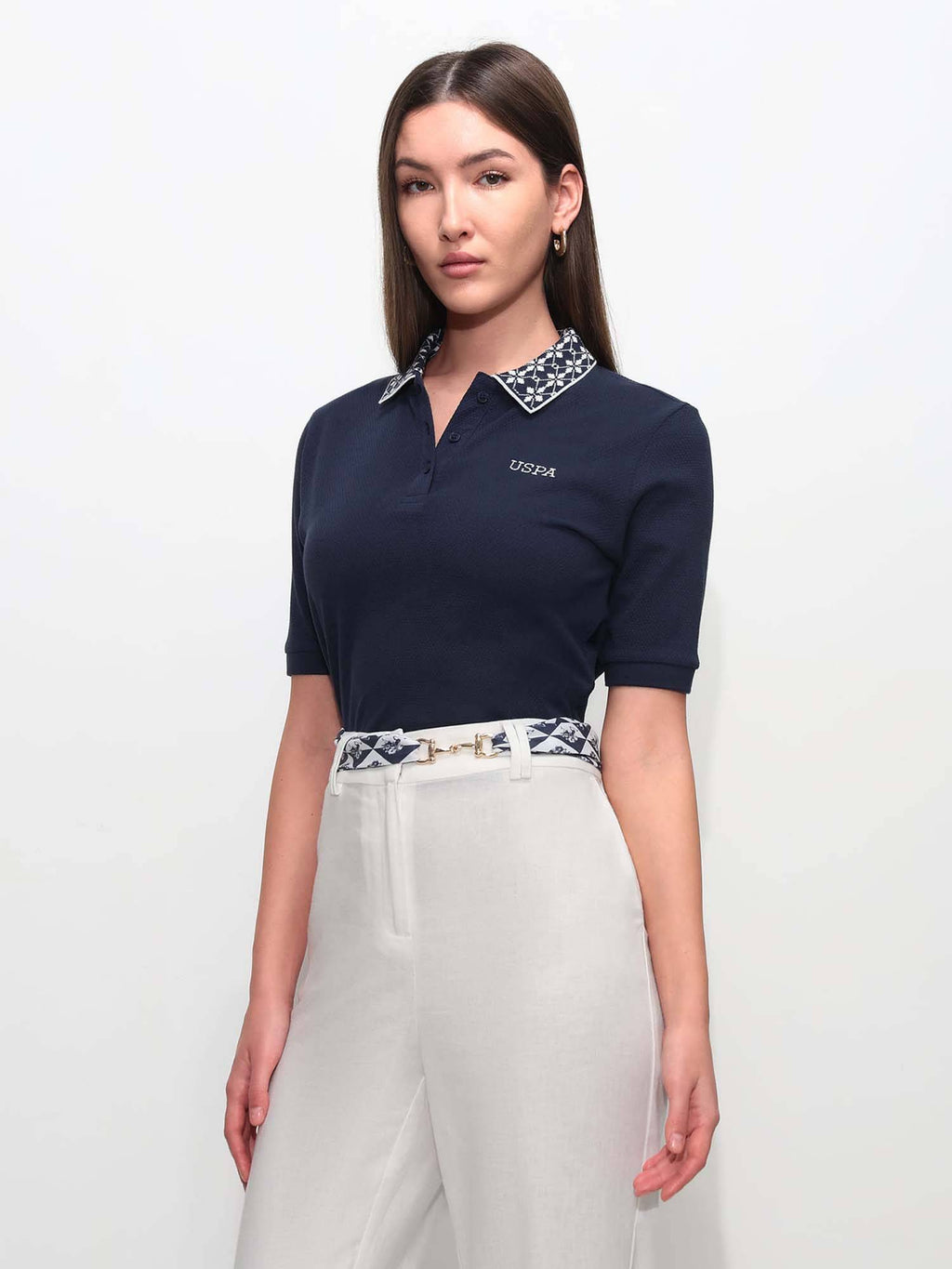 Regular Fit Scalloped Edge Polo T-Shirt | PW43 - view 26