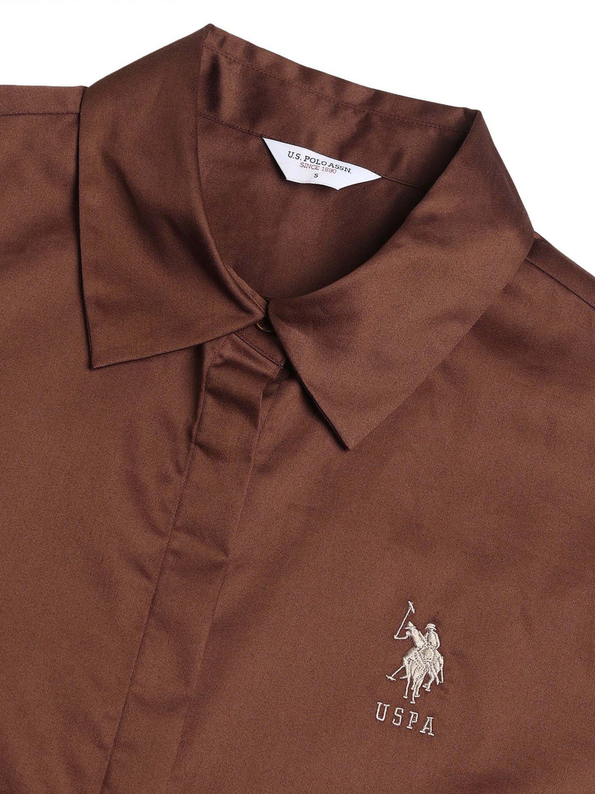 Brown Cotton Full Sleeves Shirt | S67 - view 8