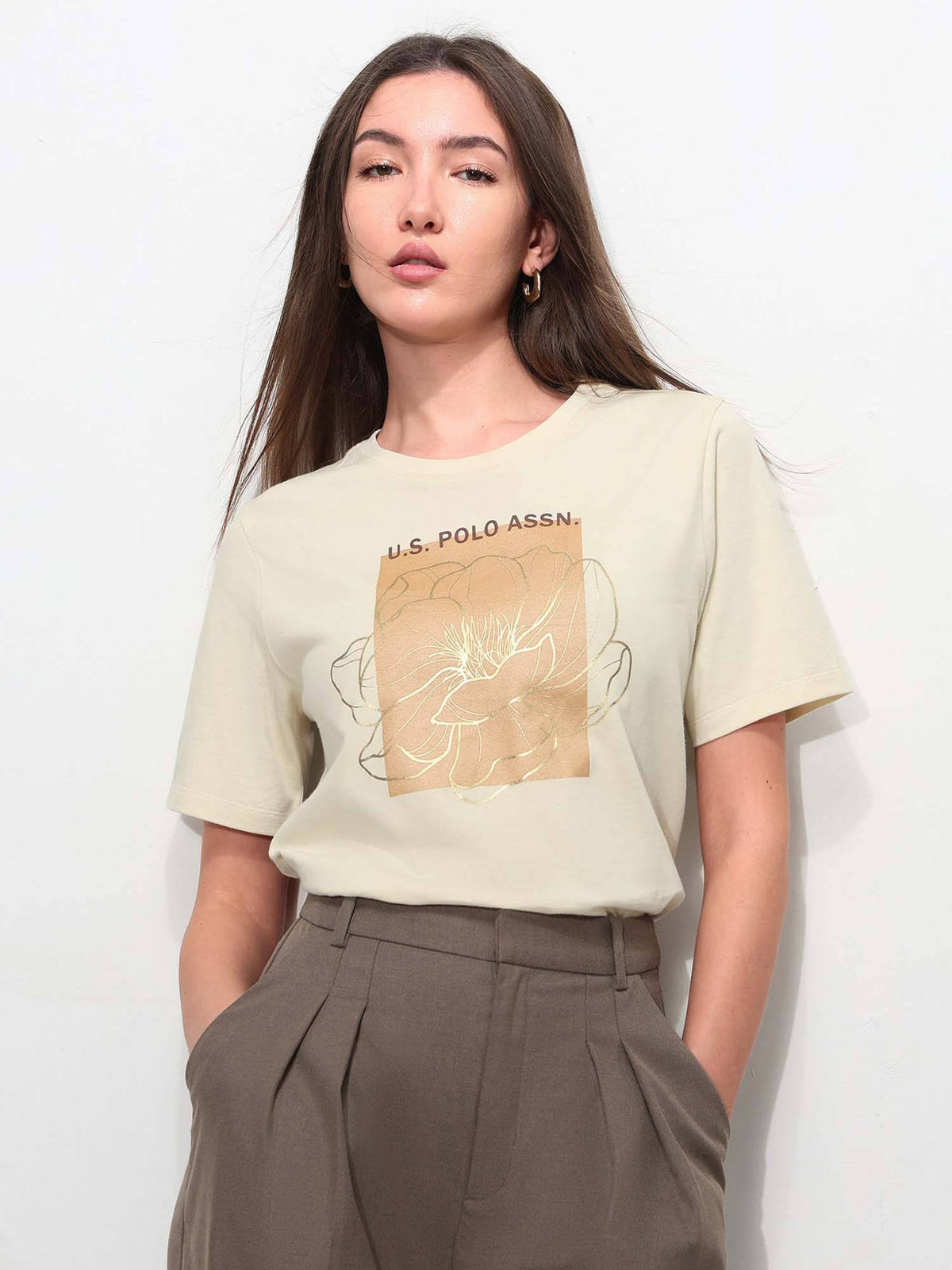 Green Printed Boxy Fit T-Shirt | TS56 - view 16