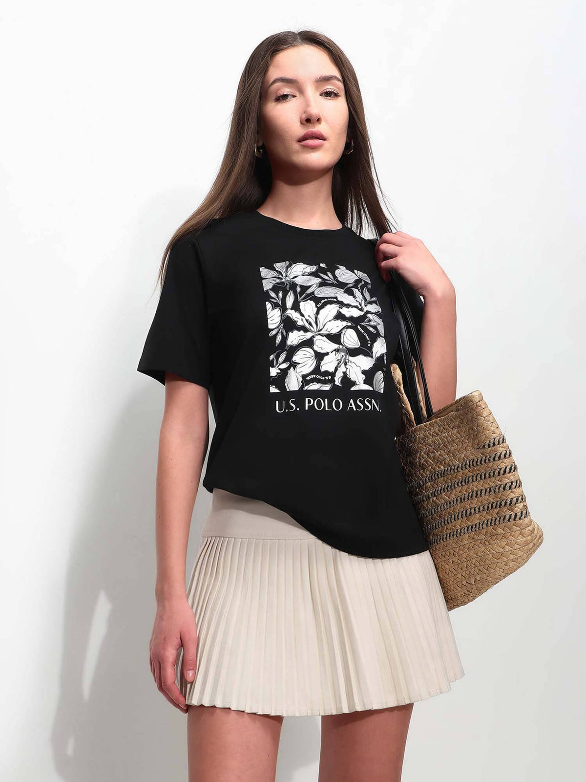 Green Printed Boxy Fit T-Shirt | U89 - view 21