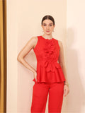 Florence Peplum Top | pt51 - view 1