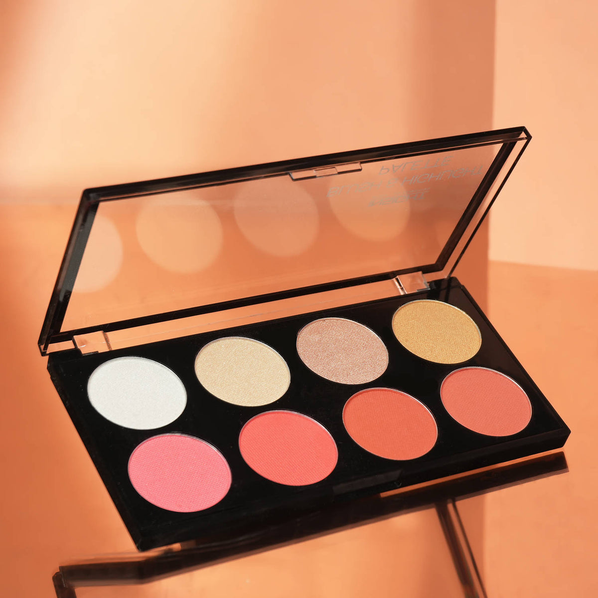 Blush & Highlight Palette, 2 In 1 Intense Pigment, Lightweight Formula | E20 - view 4