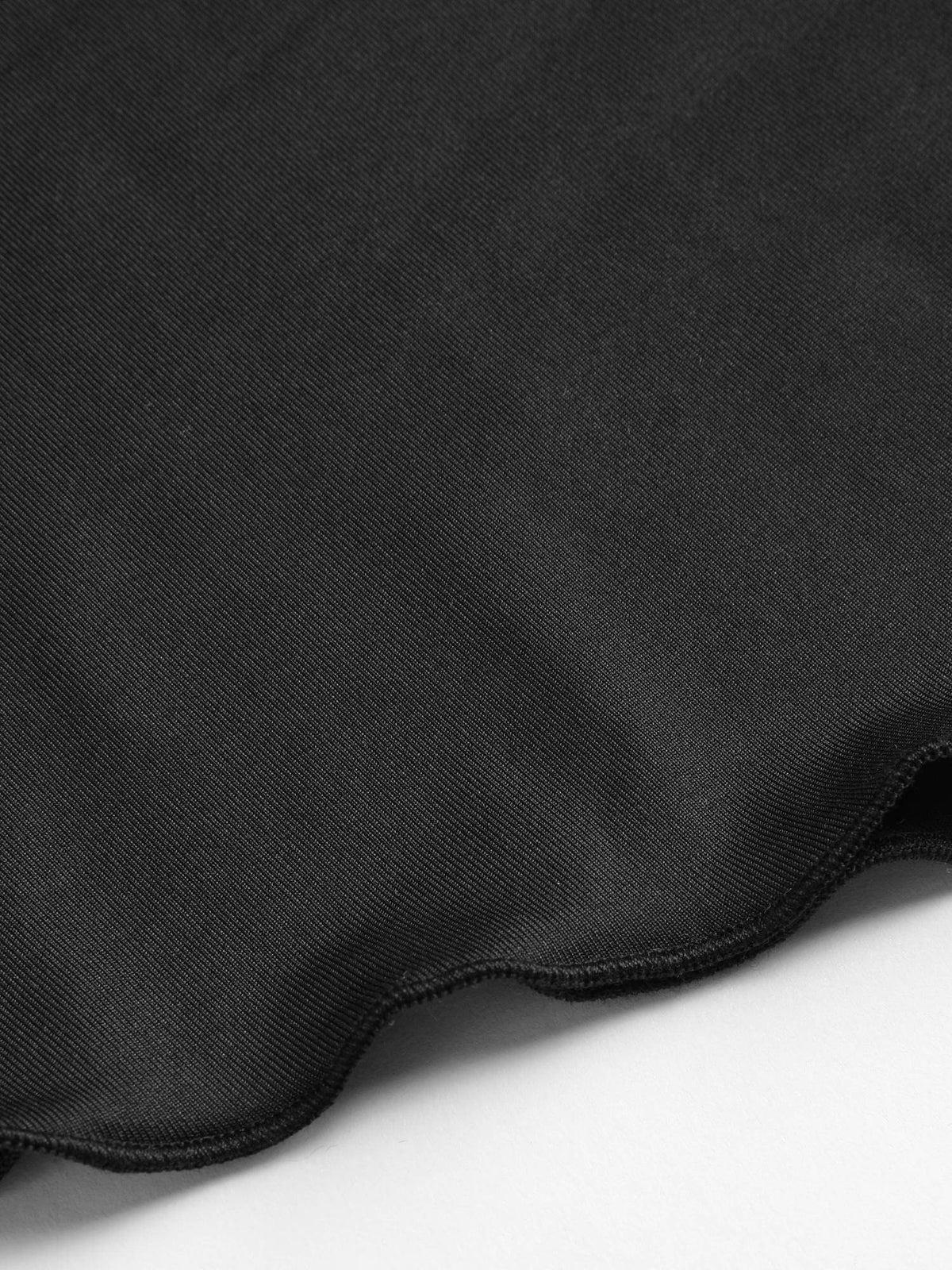 Black Ruched Asymmetrical Hem Tube Top | TT90 - view 7