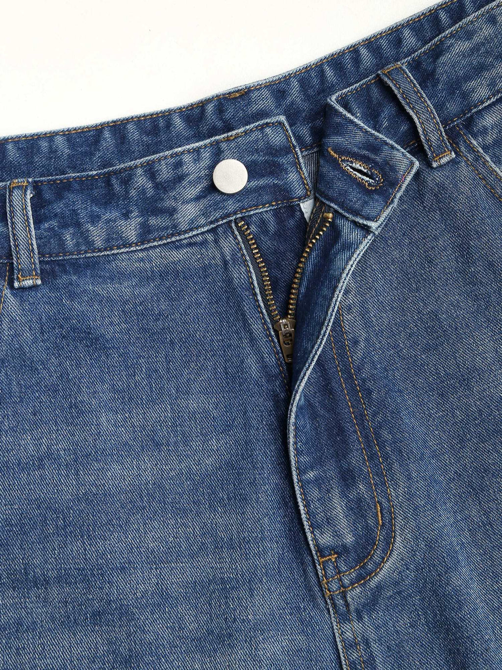 Denim Solid Pocket Straight Leg Jeans Curve & Plus | ST23 - view 8
