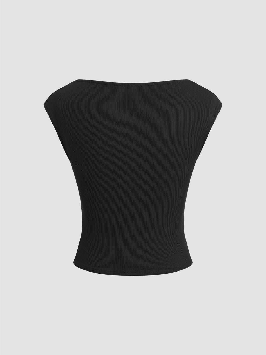 Boat Neck Solid Ruched Tank Top | TT98 - view 18