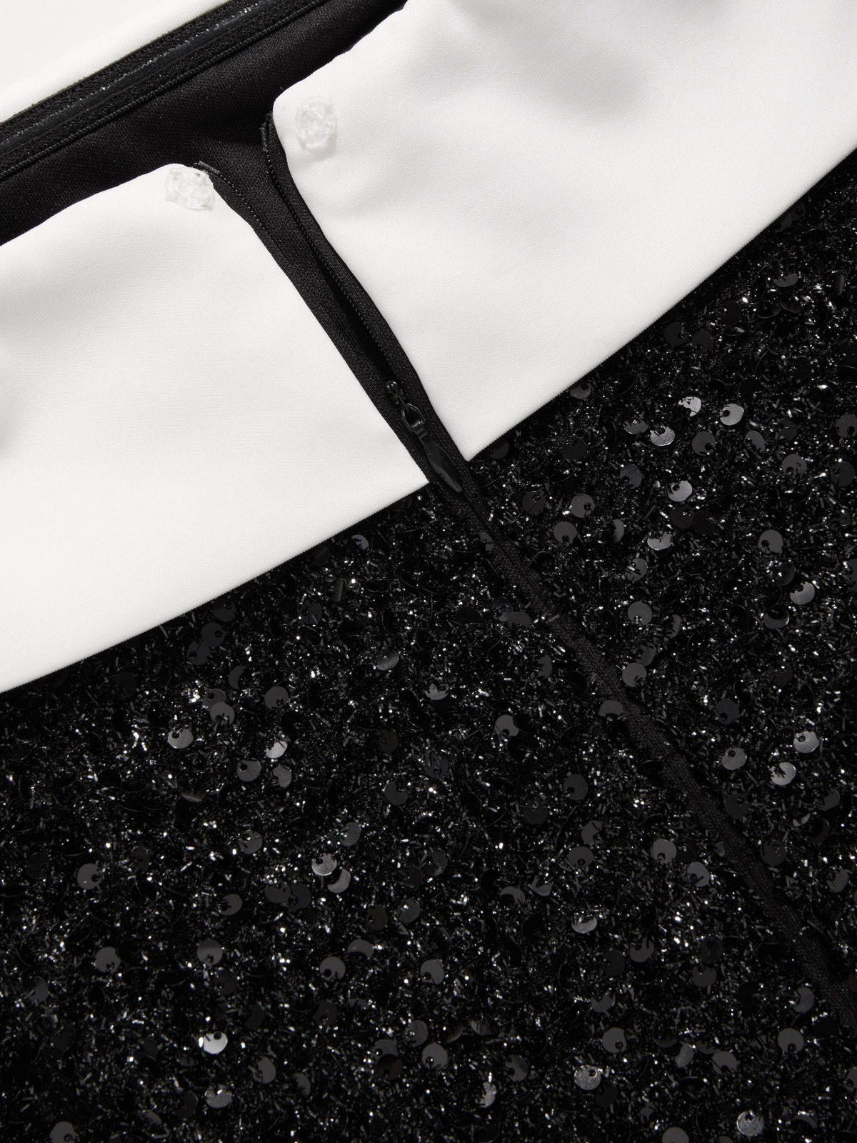 Sequin Off-shoulder Solid Bowknot Dress | D56 - view 7