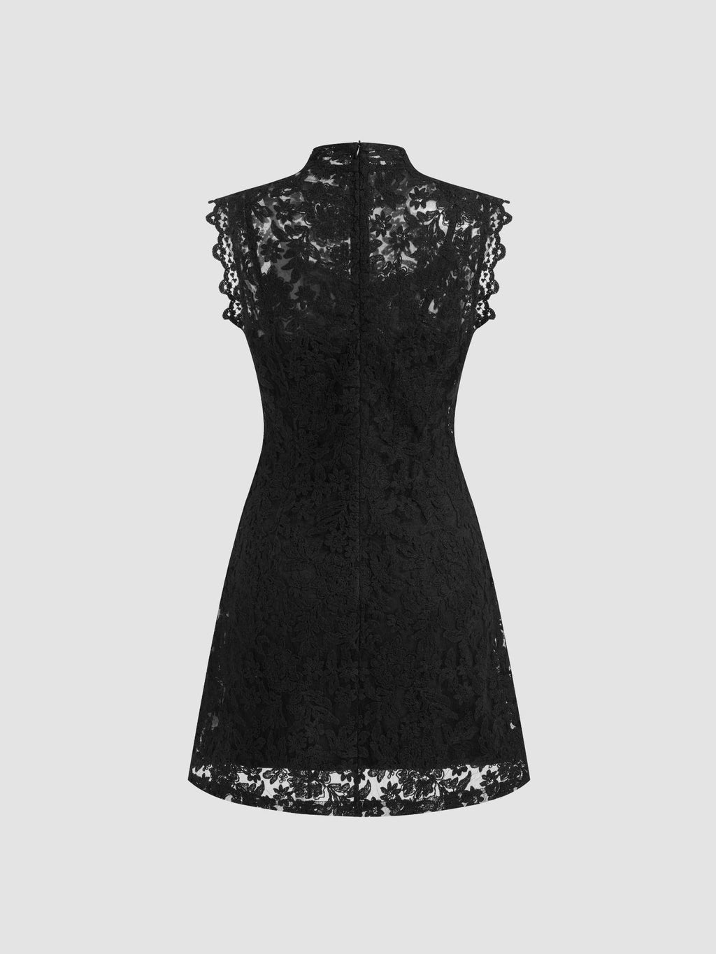 Lace High Neck Dress | D56 - view 5