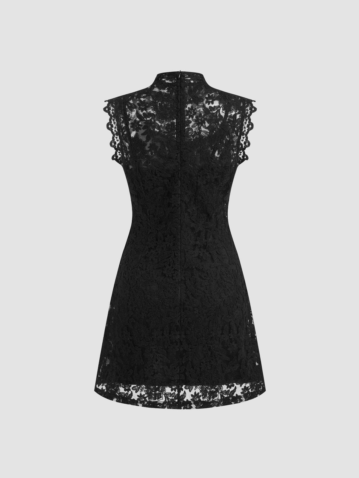 Lace High Neck Dress | D56 - view 5