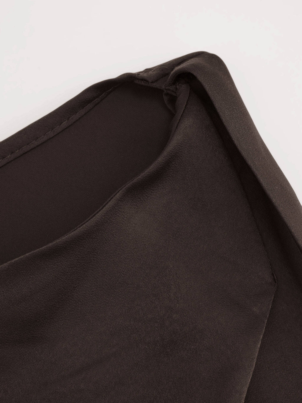 Satin Boat Neck Ruched Maxi Dress | D56 - view 38