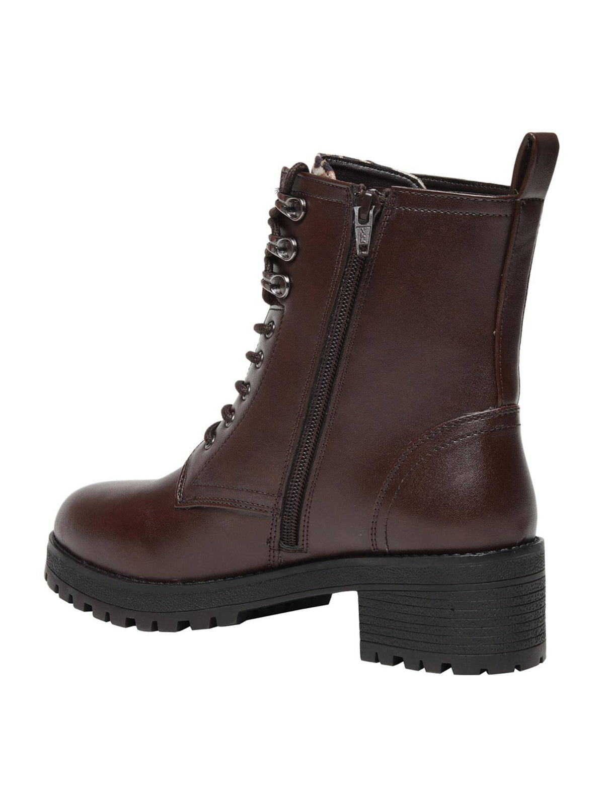 Arely Brown Block Casual Boots | BT61 - view 3