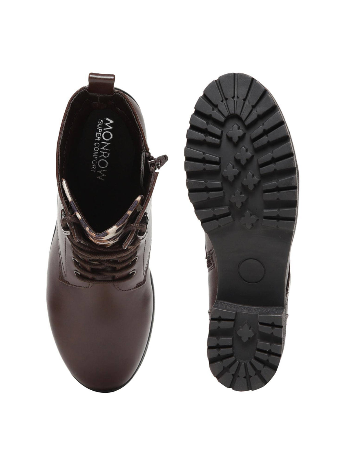 Arely Brown Block Casual Boots | BT61 - view 4