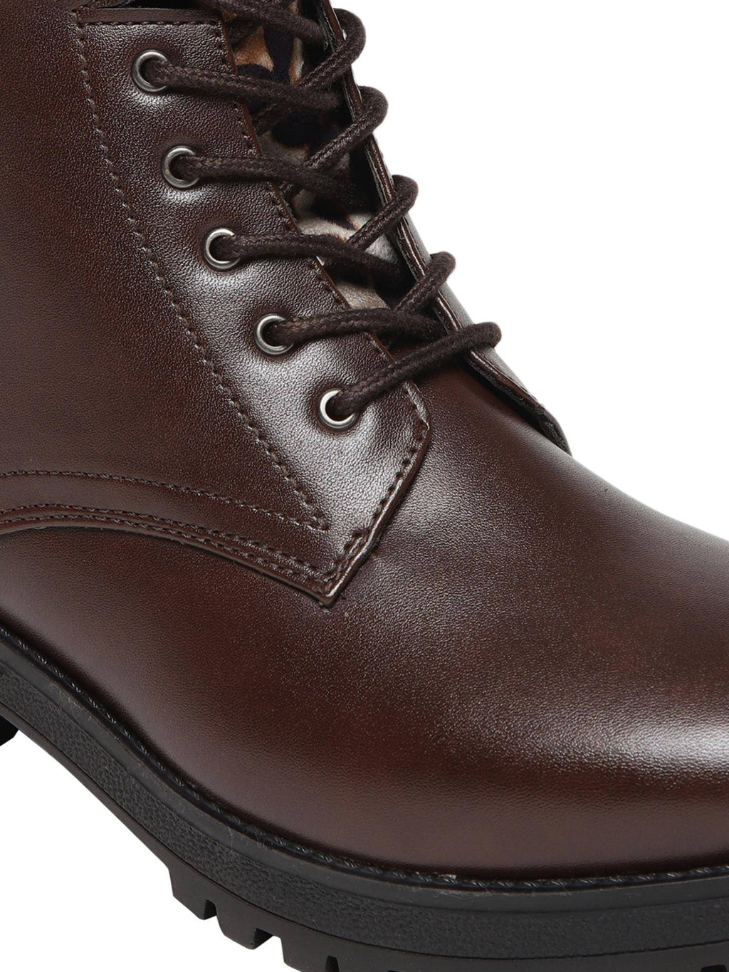 Arely Brown Block Casual Boots | BT61 - view 5