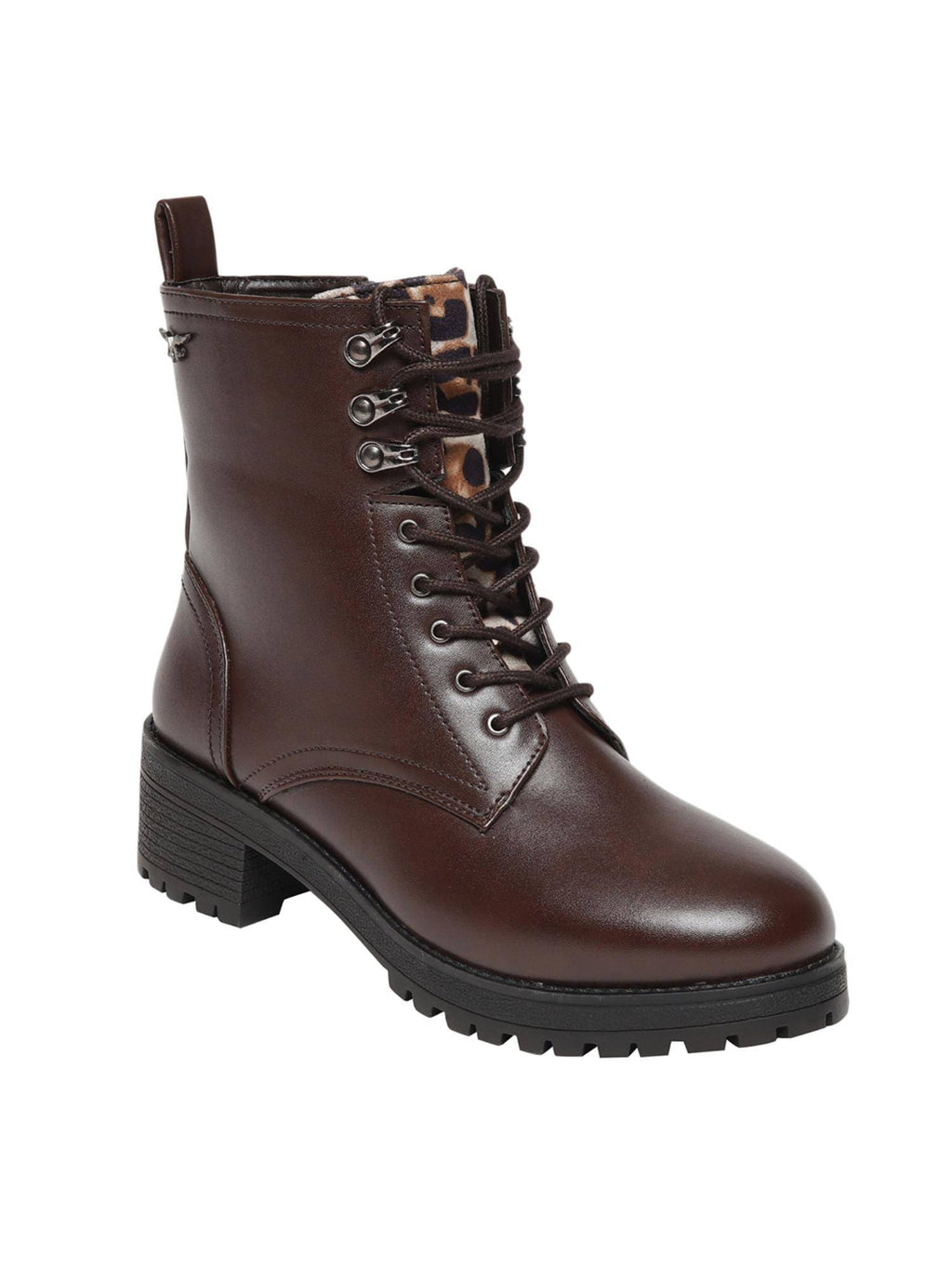 Arely Brown Block Casual Boots | BT61 - view 6